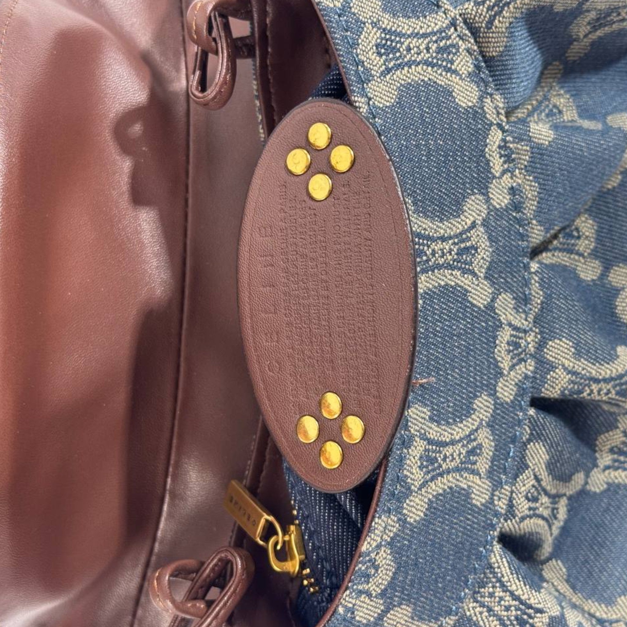 👜✨ Celine Triomphe Canvas Clutch with Gold Buckle Detail 👑💎