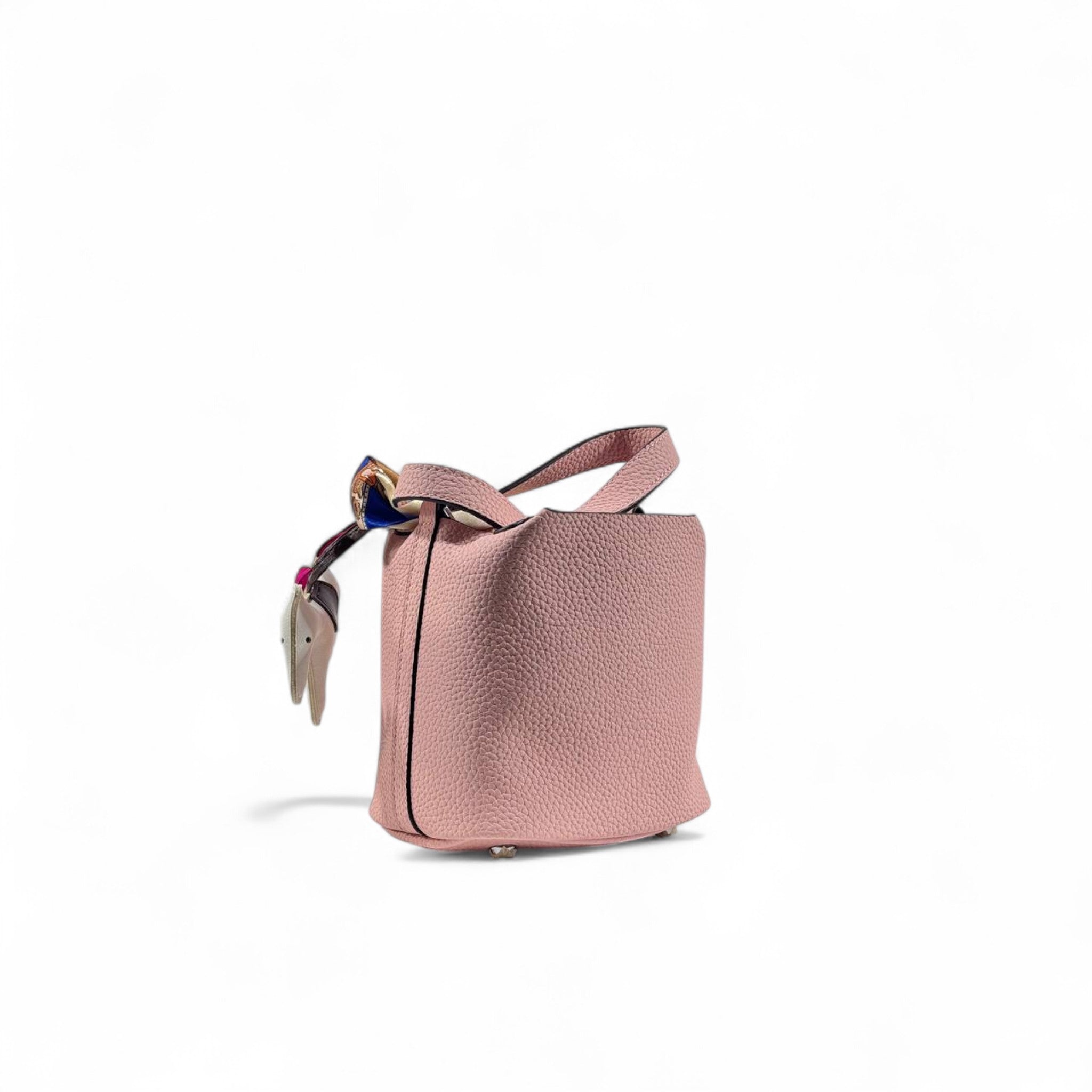 Hermès Picotin-Inspired Tote in Baby Pink with Full Set – Twilly, Rodeo Charm & Pouch
