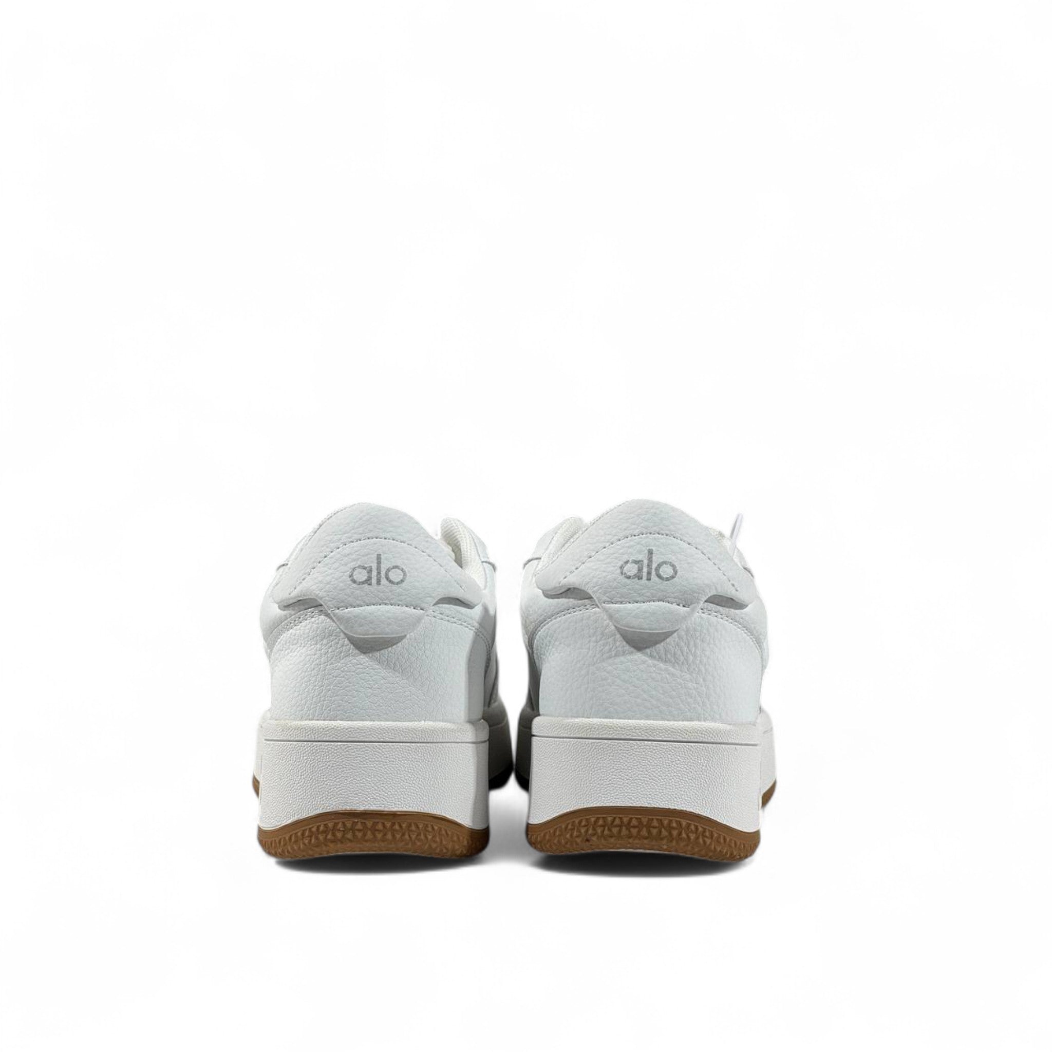 Alo White Leather Sneakers ๐โจ Unisex with Gum Sole