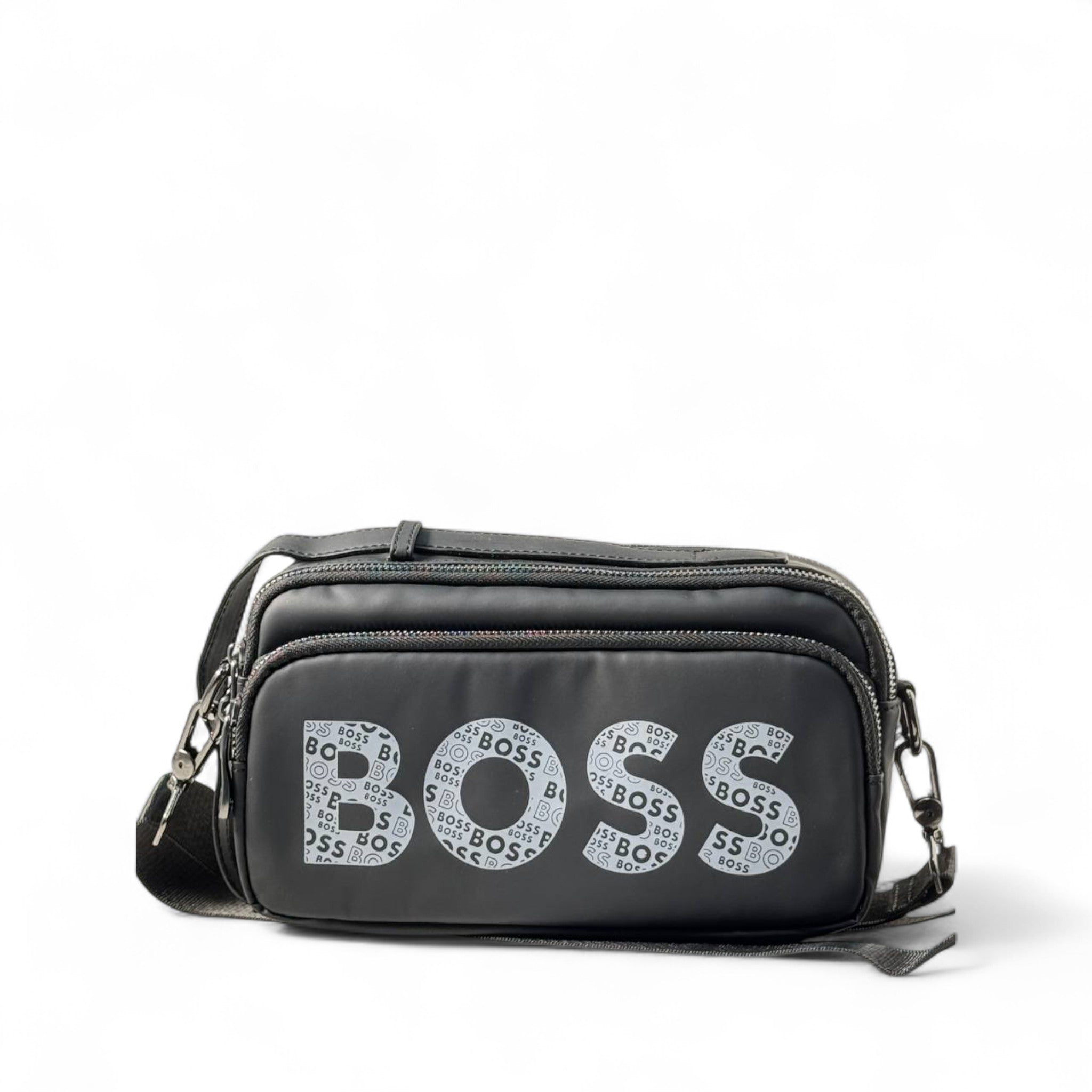 BOSS Graphic Logo Crossbody Bag ๐ค Bold & Compact Streetwear