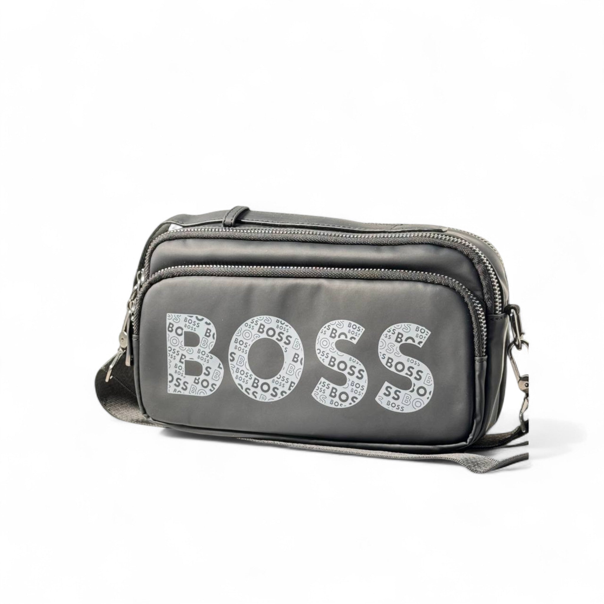 BOSS Graphic Logo Crossbody Bag ๐ค Bold & Compact Streetwear
