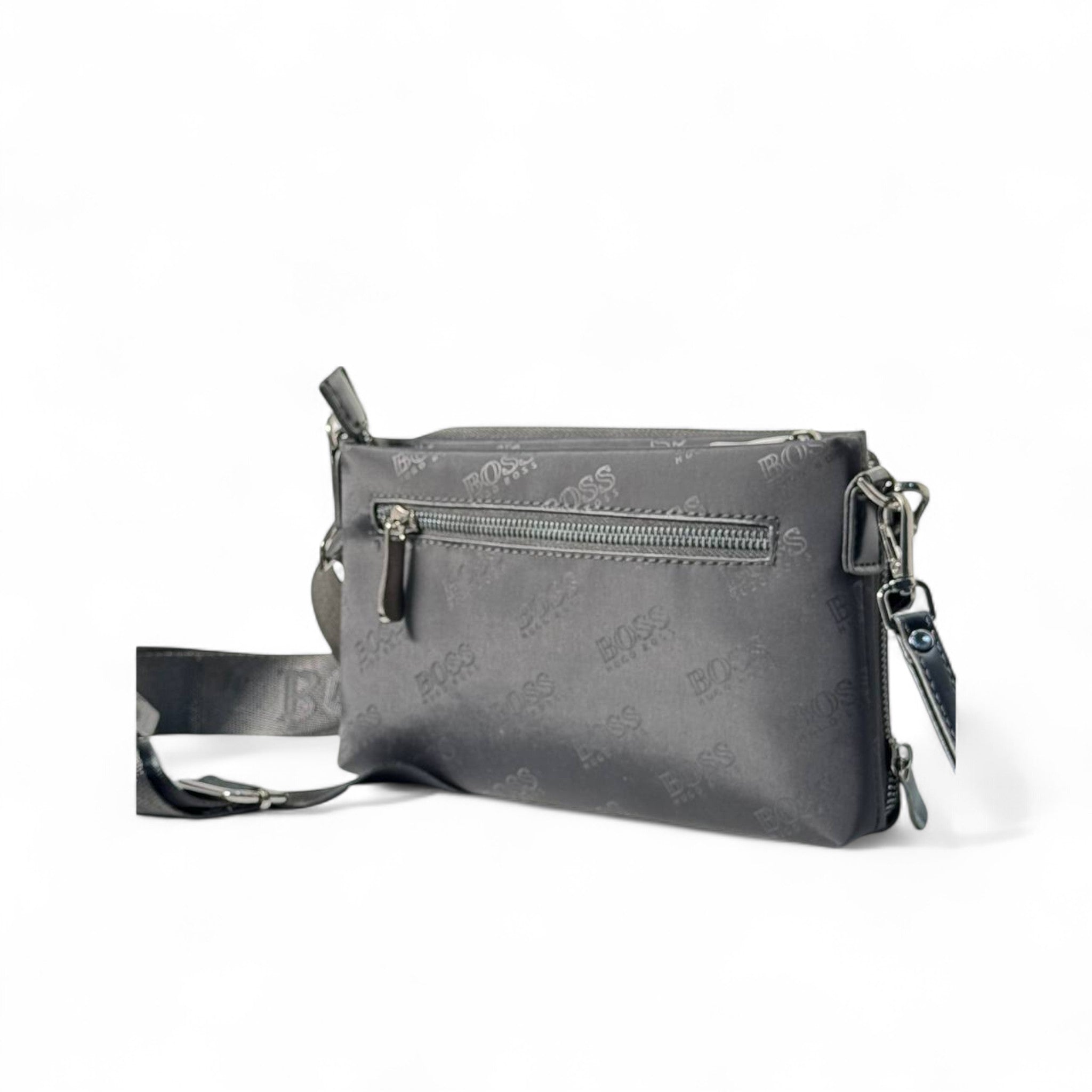 ๐ค BOSS Signature Black Crossbody Bag โ Sleek & Branded ๐ค