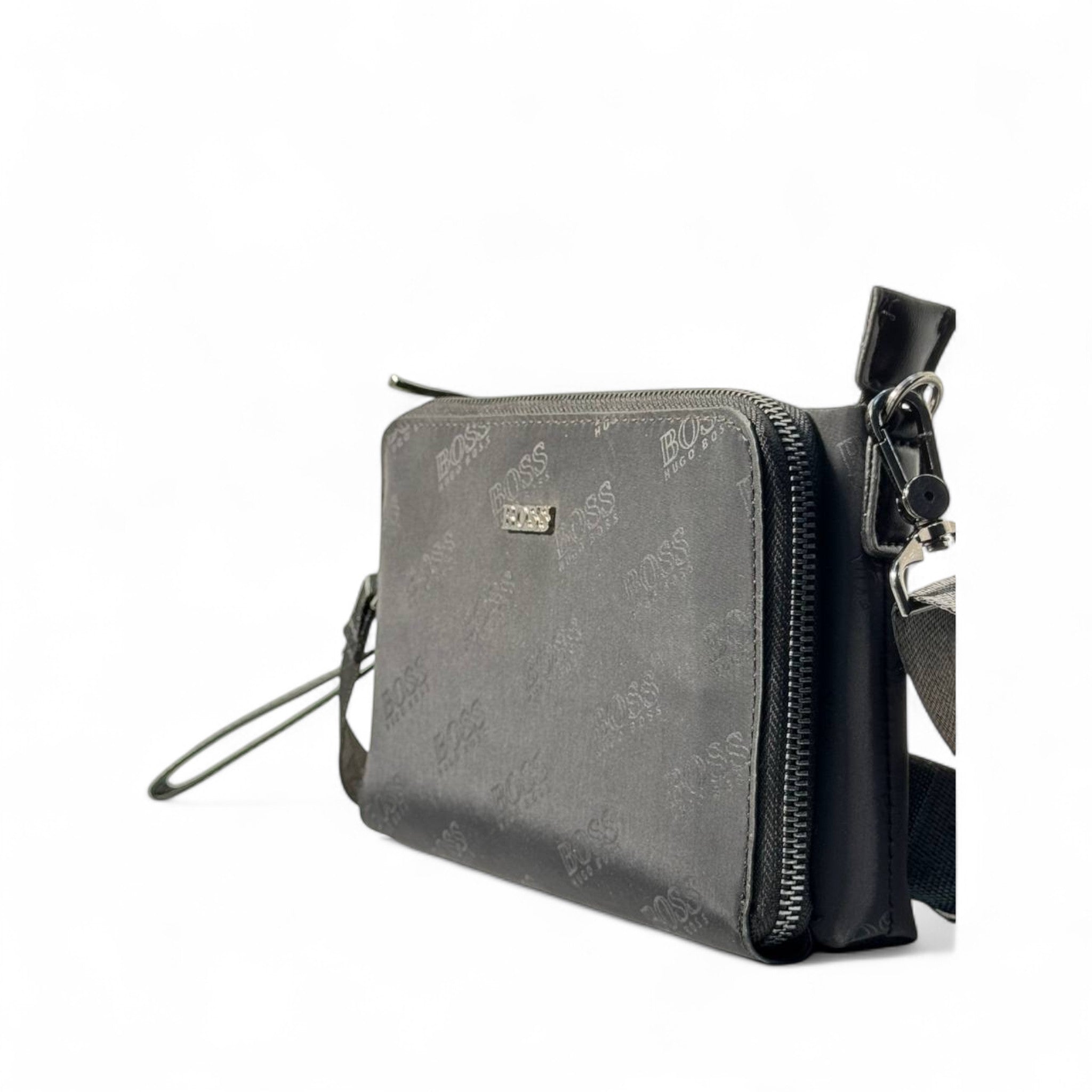 ๐ค BOSS Signature Black Crossbody Bag โ Sleek & Branded ๐ค
