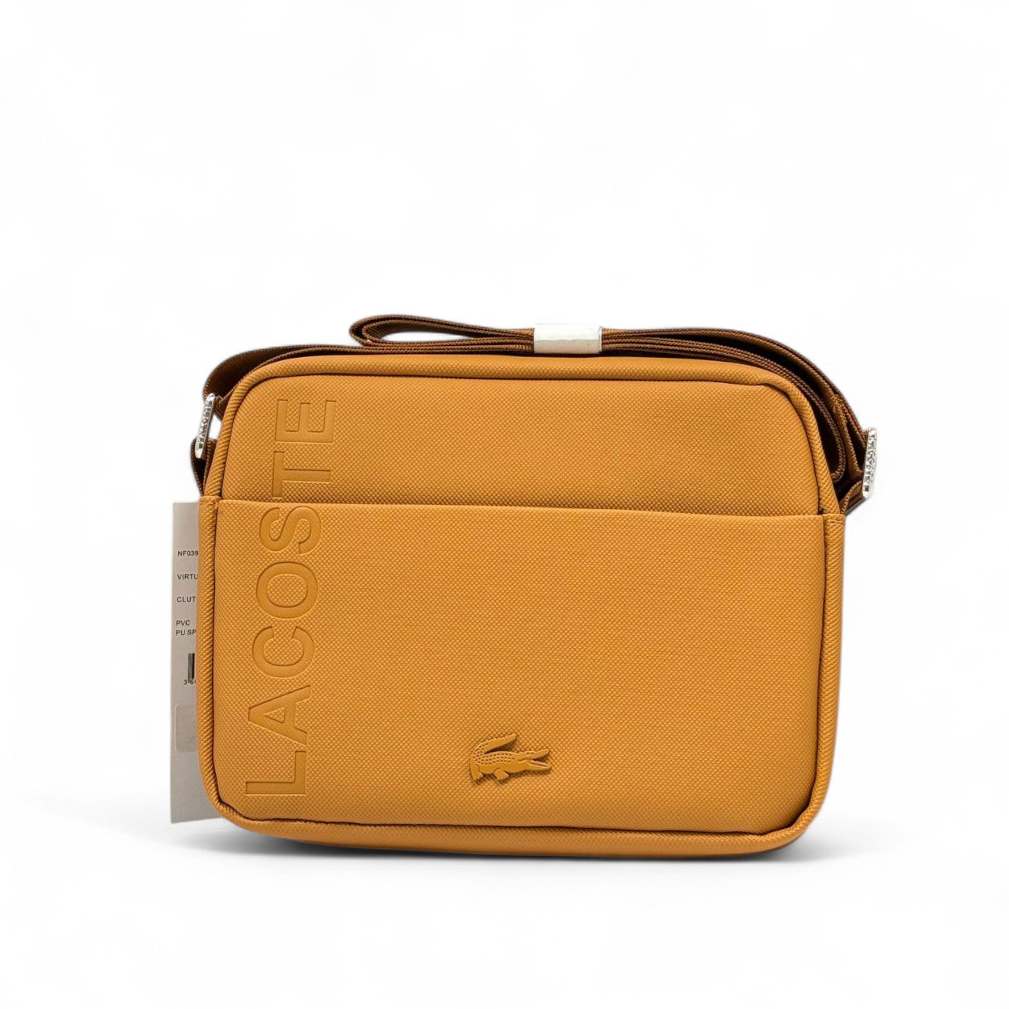 Lacoste Mustard Crossbody Bag โ Bold Sophistication in Every Stitch ๐๐