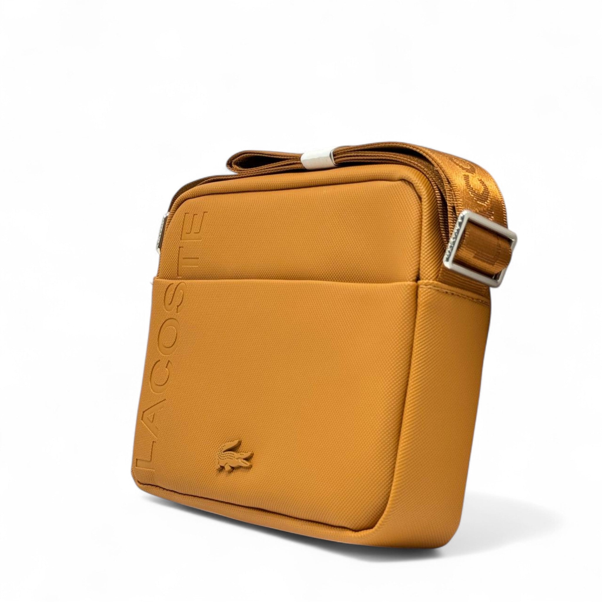 Lacoste Mustard Crossbody Bag โ Bold Sophistication in Every Stitch ๐๐