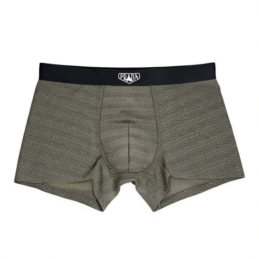 ✨Prada Inspired Breathable Men's Boxer Set – 3 Premium Pieces