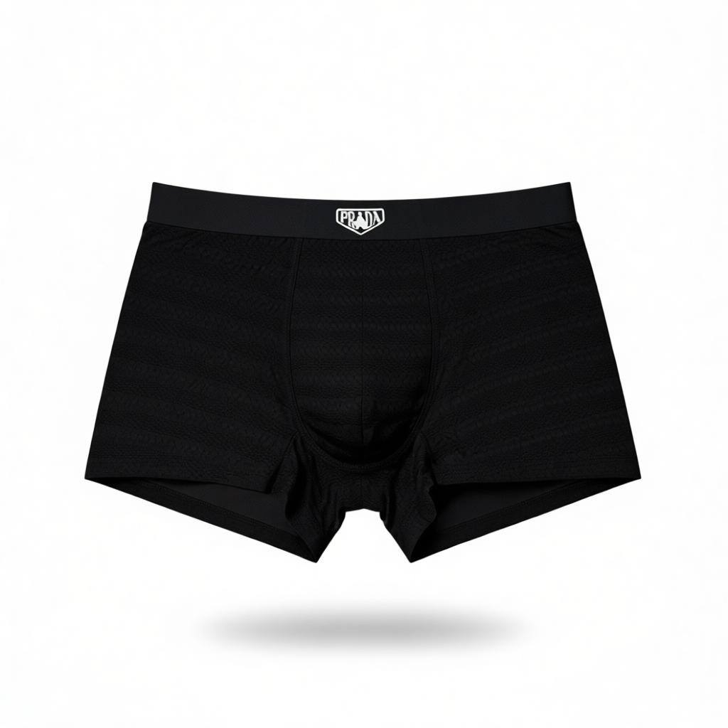 ✨Prada Inspired Breathable Men's Boxer Set – 3 Premium Pieces