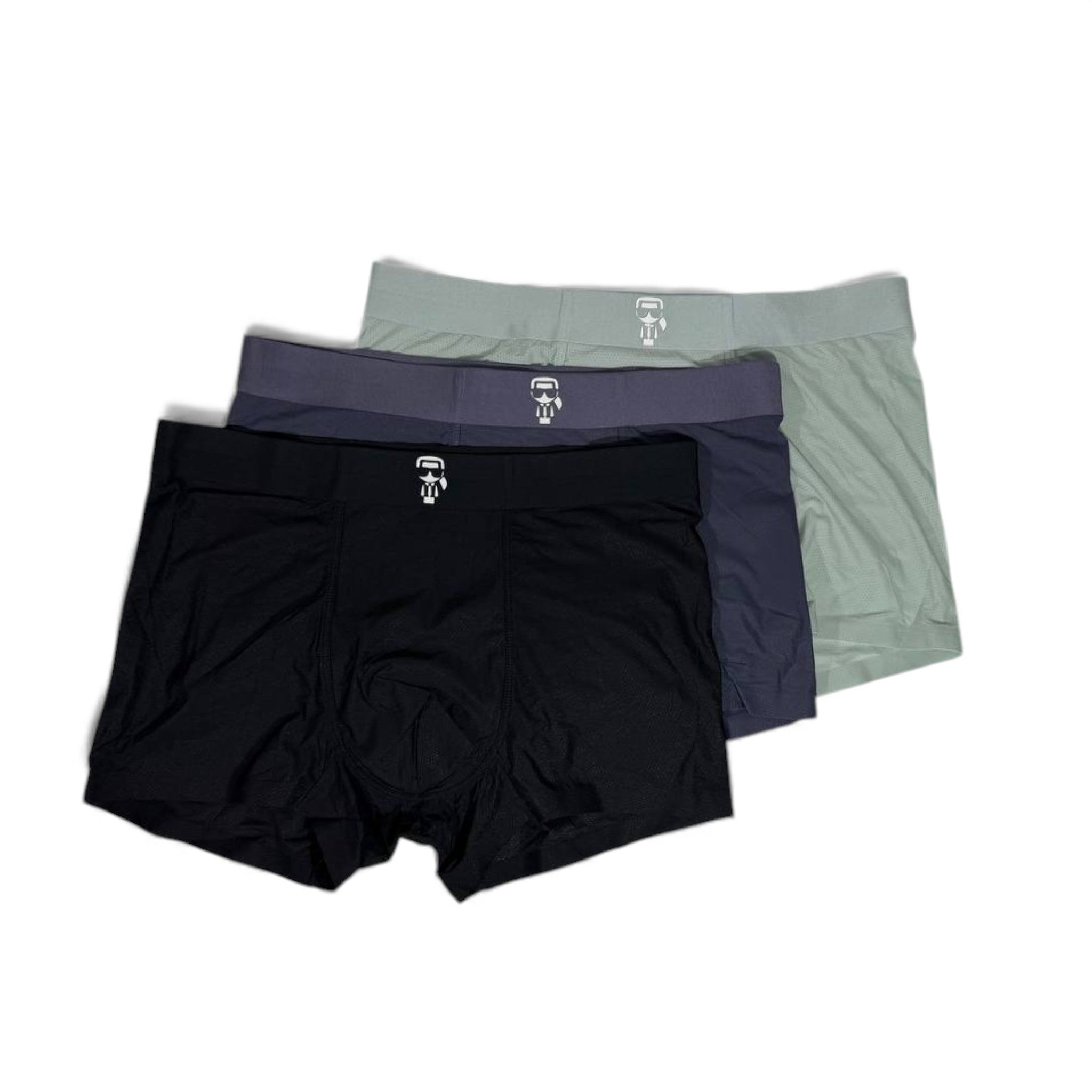 Karl Inspired Icon Logo Men's Boxer Set – 3 Premium Pieces