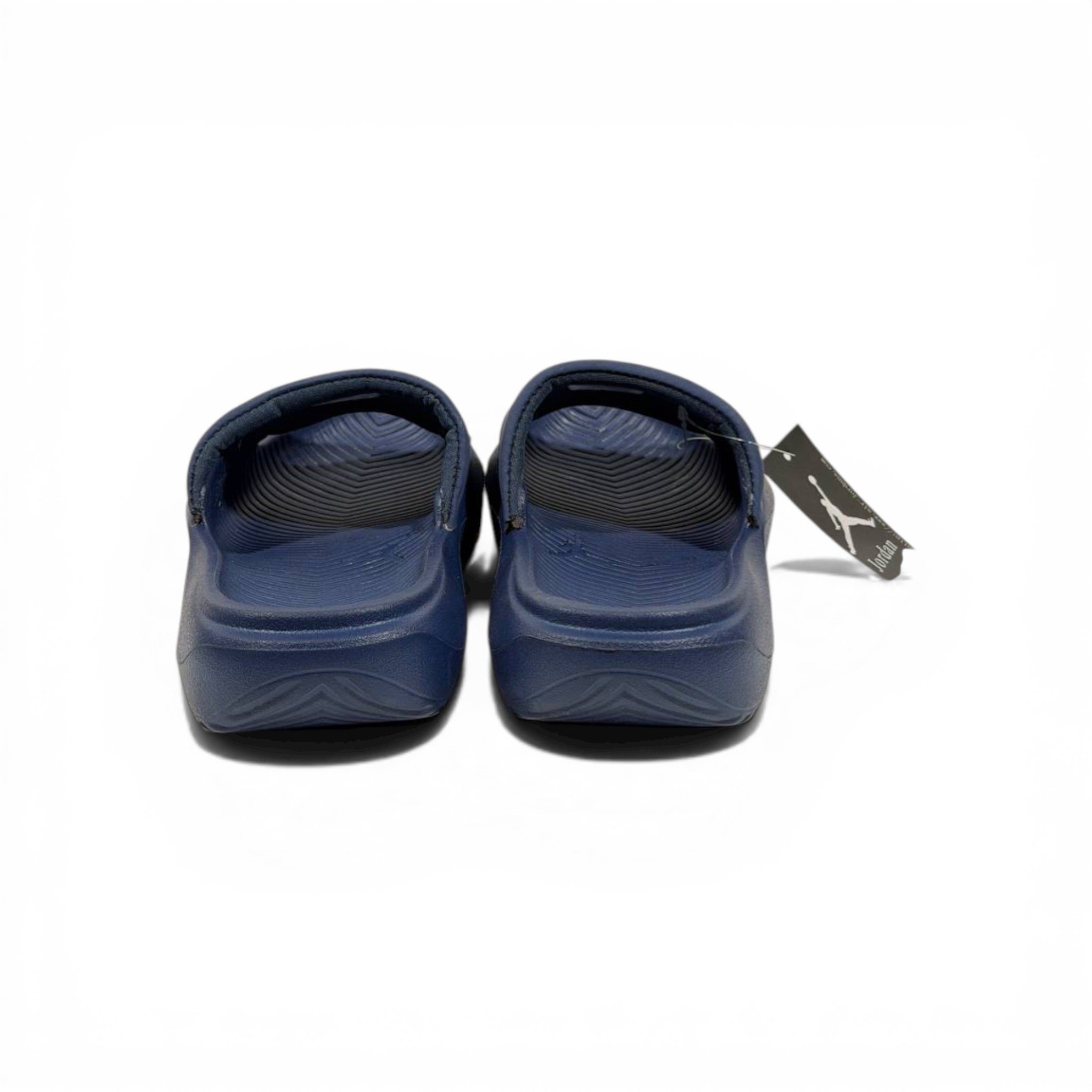🏀 Air Jordan Comfort Slides – Navy Blue Everyday Luxury Slip-On