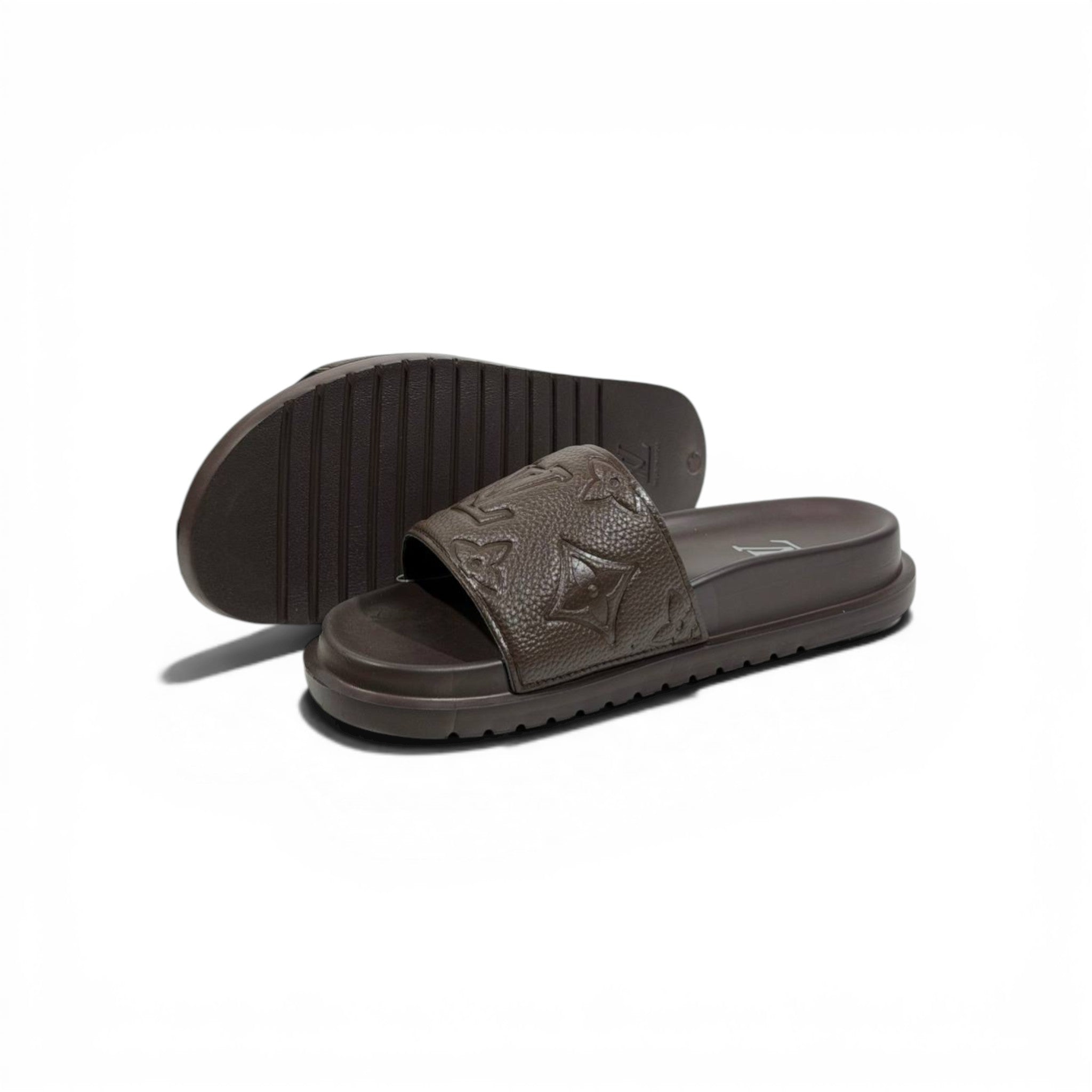 🤎✨ Louis Vuitton Monogram Slides – Premium Brown Edition