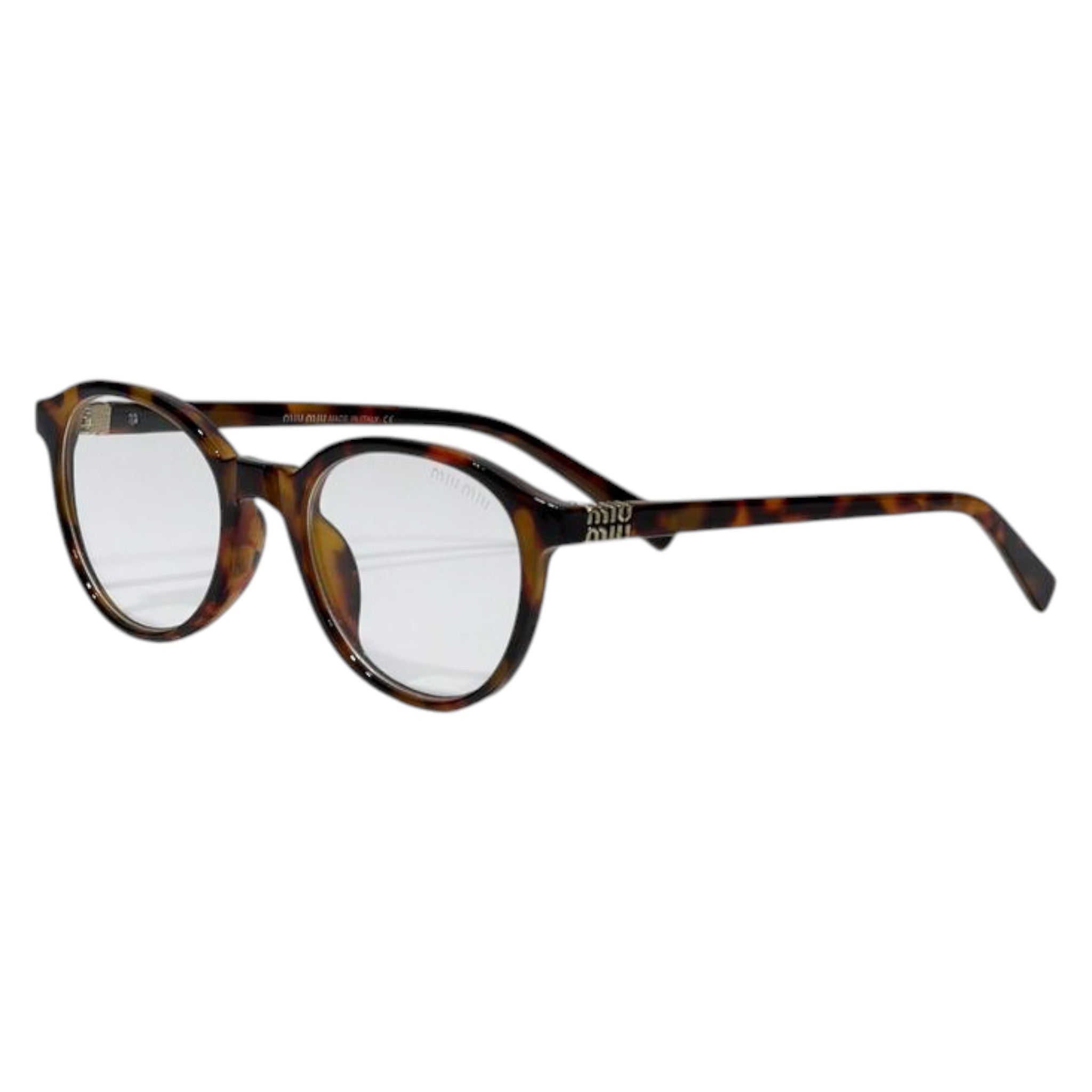 Miu Miu Round Optical Eyeglasses – Premium Tortoise Brown Acetate Frame 👓🤎