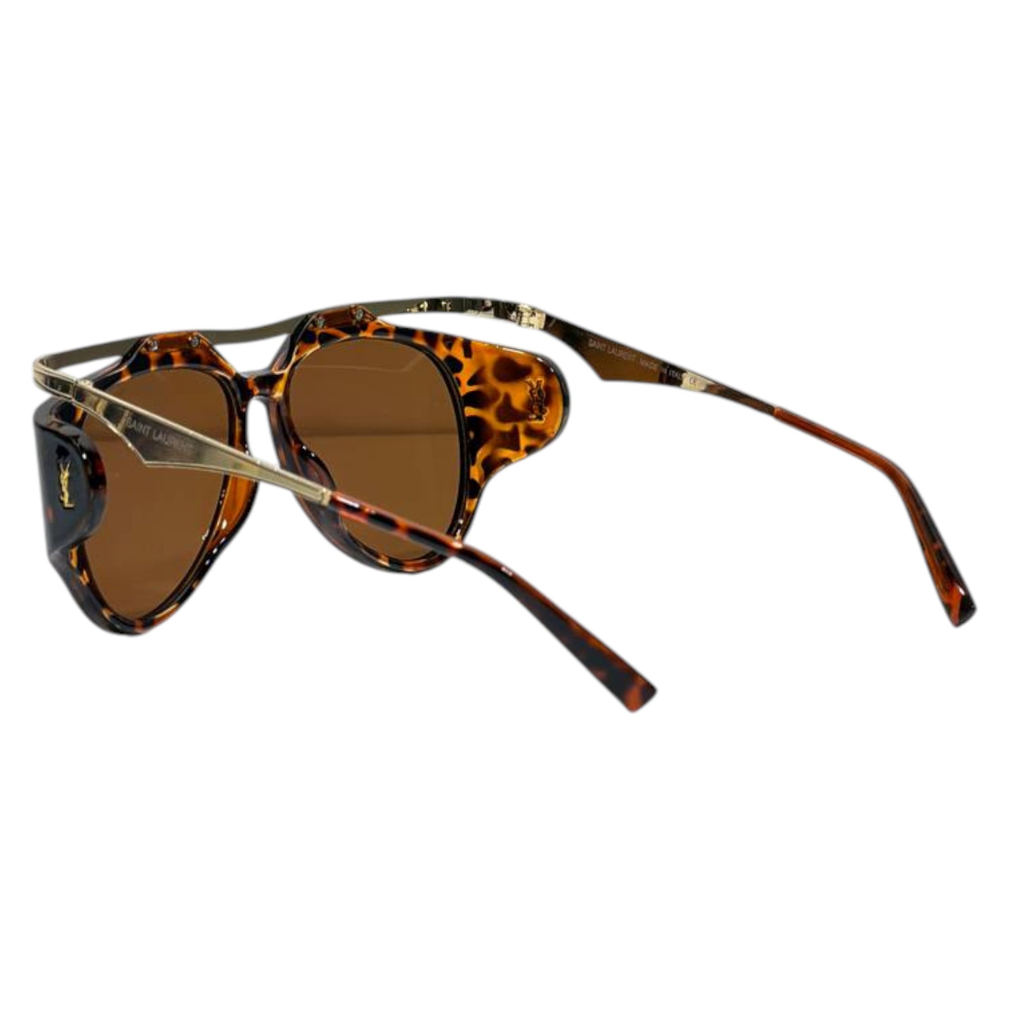 Saint Laurent Cat-Eye Tortoise Sunglasses – Brown Lenses Luxury Eyewear