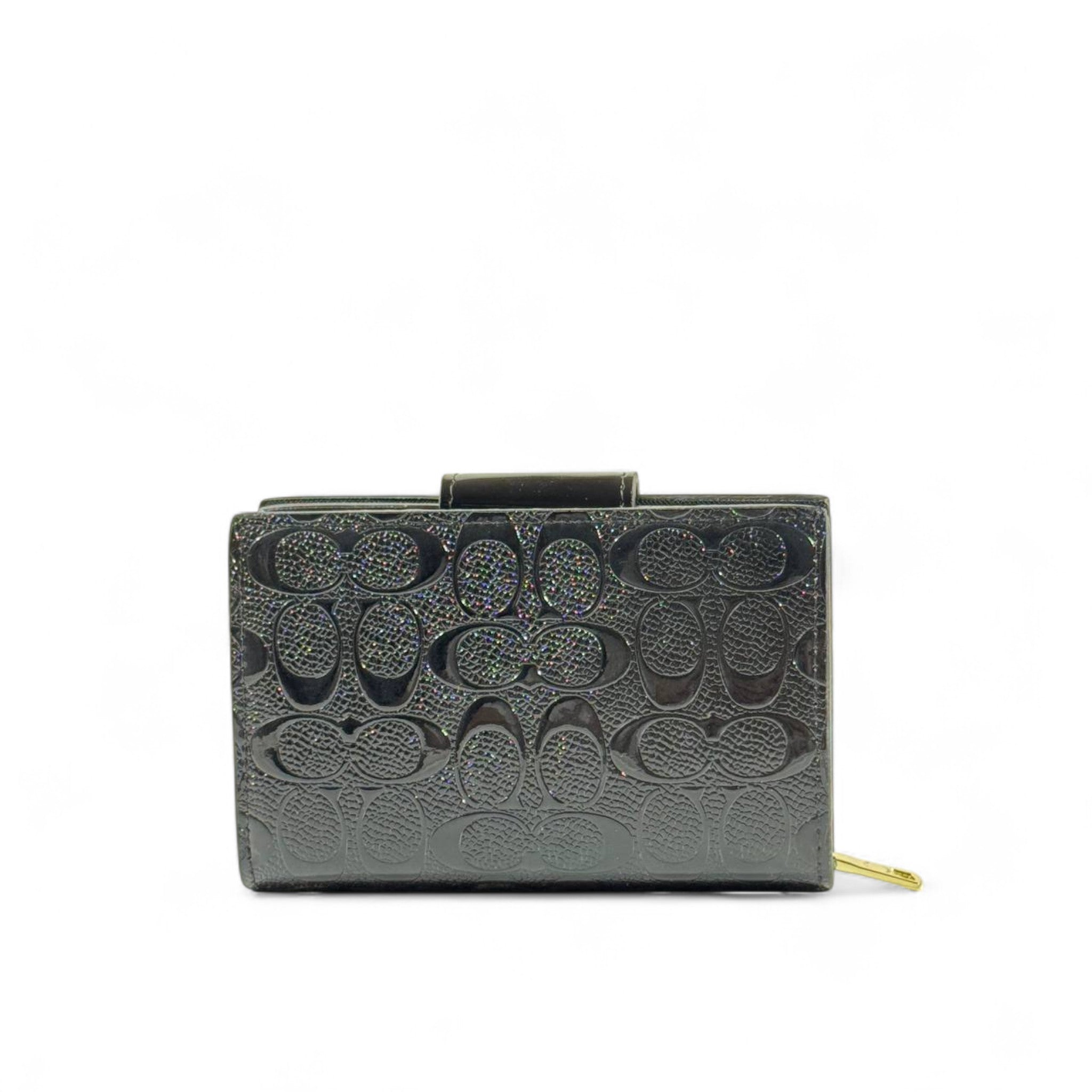 Coach Embossed Black Leather Wallet 🖤✨ | Timeless Luxury