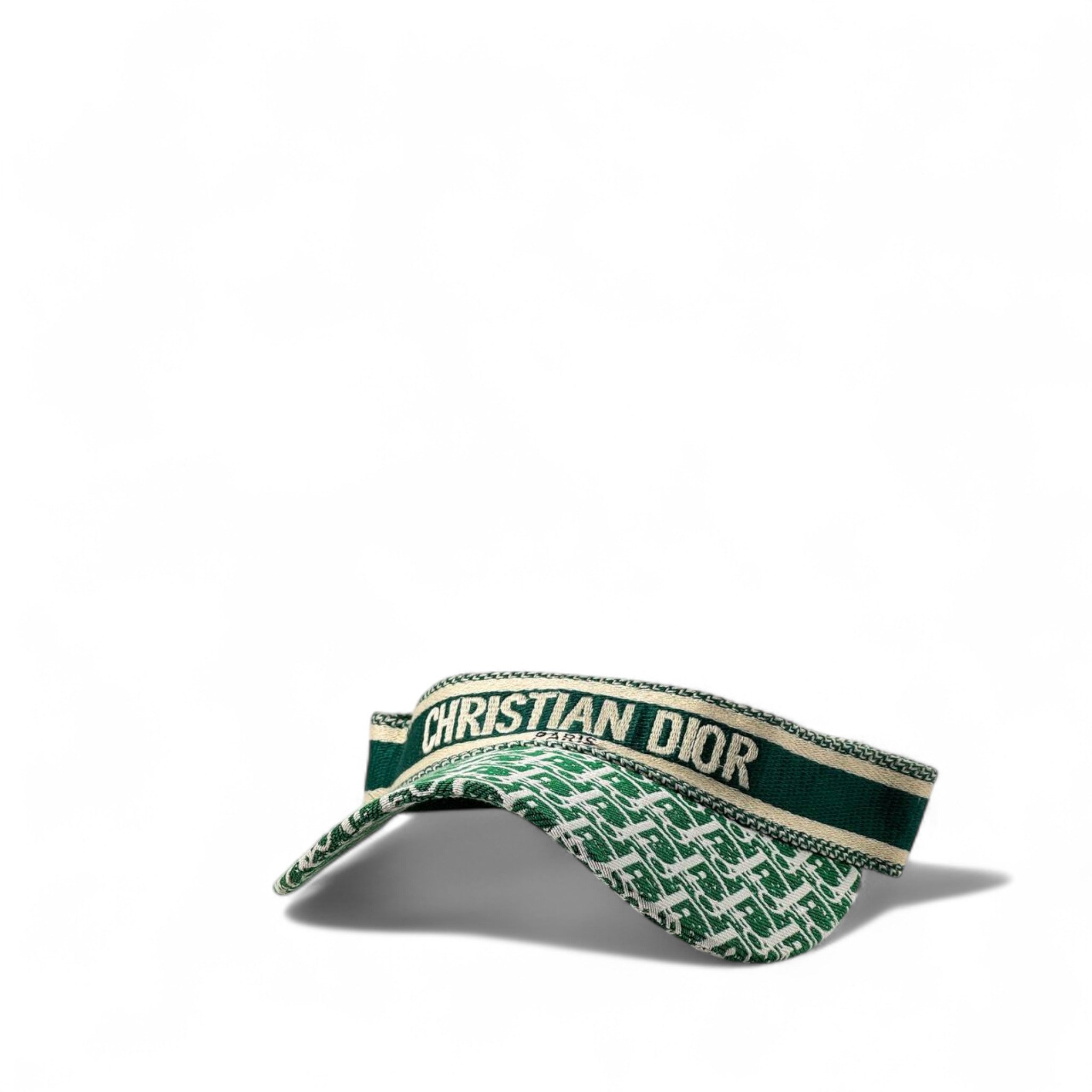 Christian Dior Green Oblique Embroidered Visor 💚🧢🌿