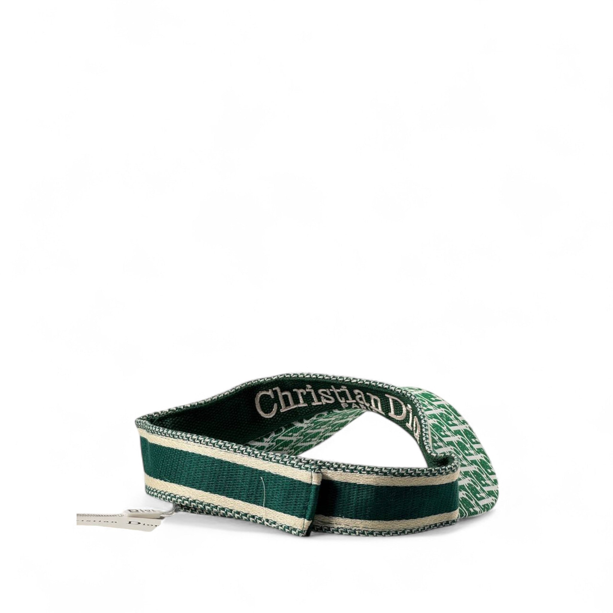 Christian Dior Green Oblique Embroidered Visor 💚🧢🌿