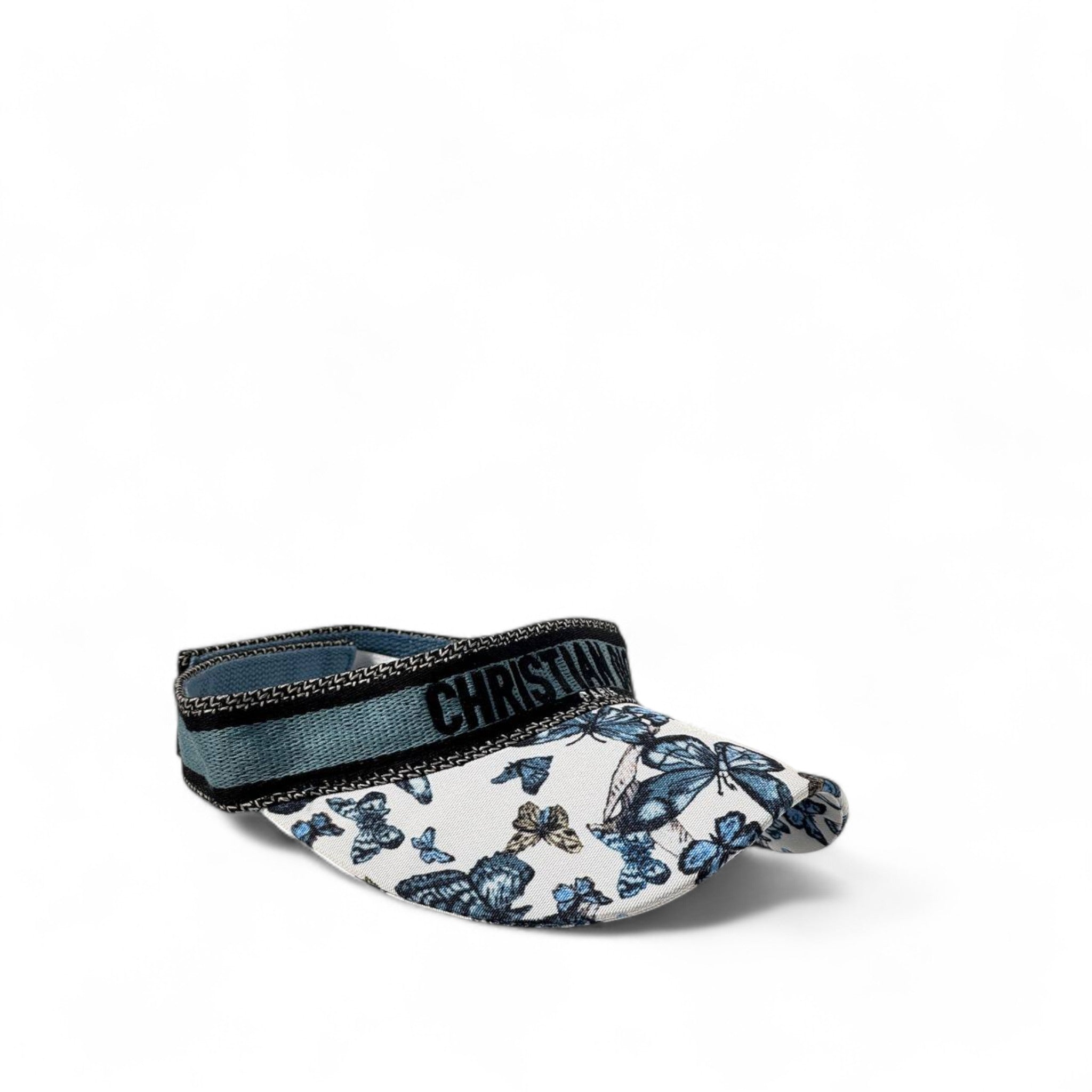Christian Dior Butterfly Embroidered Visor 🦋💙✨