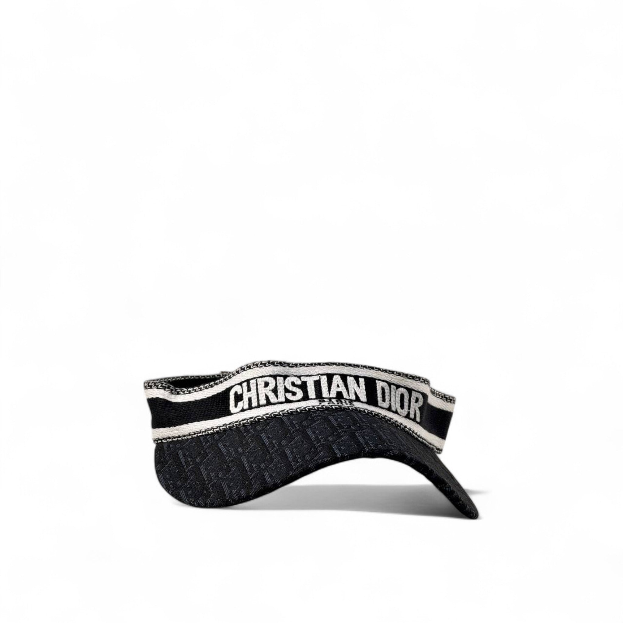 Christian Dior Black Oblique Embroidered Visor 🖤⚪️🔥