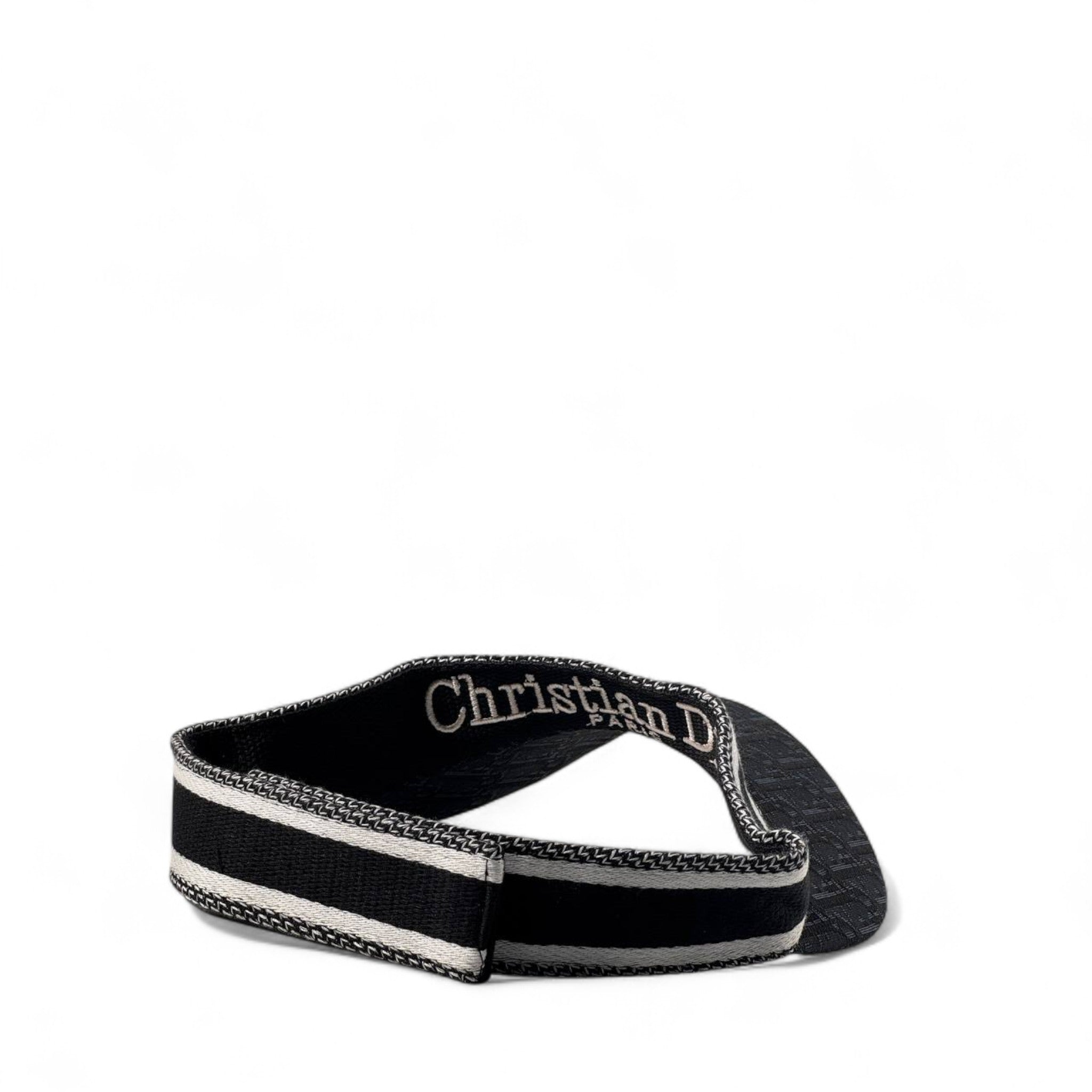 Christian Dior Black Oblique Embroidered Visor 🖤⚪️🔥