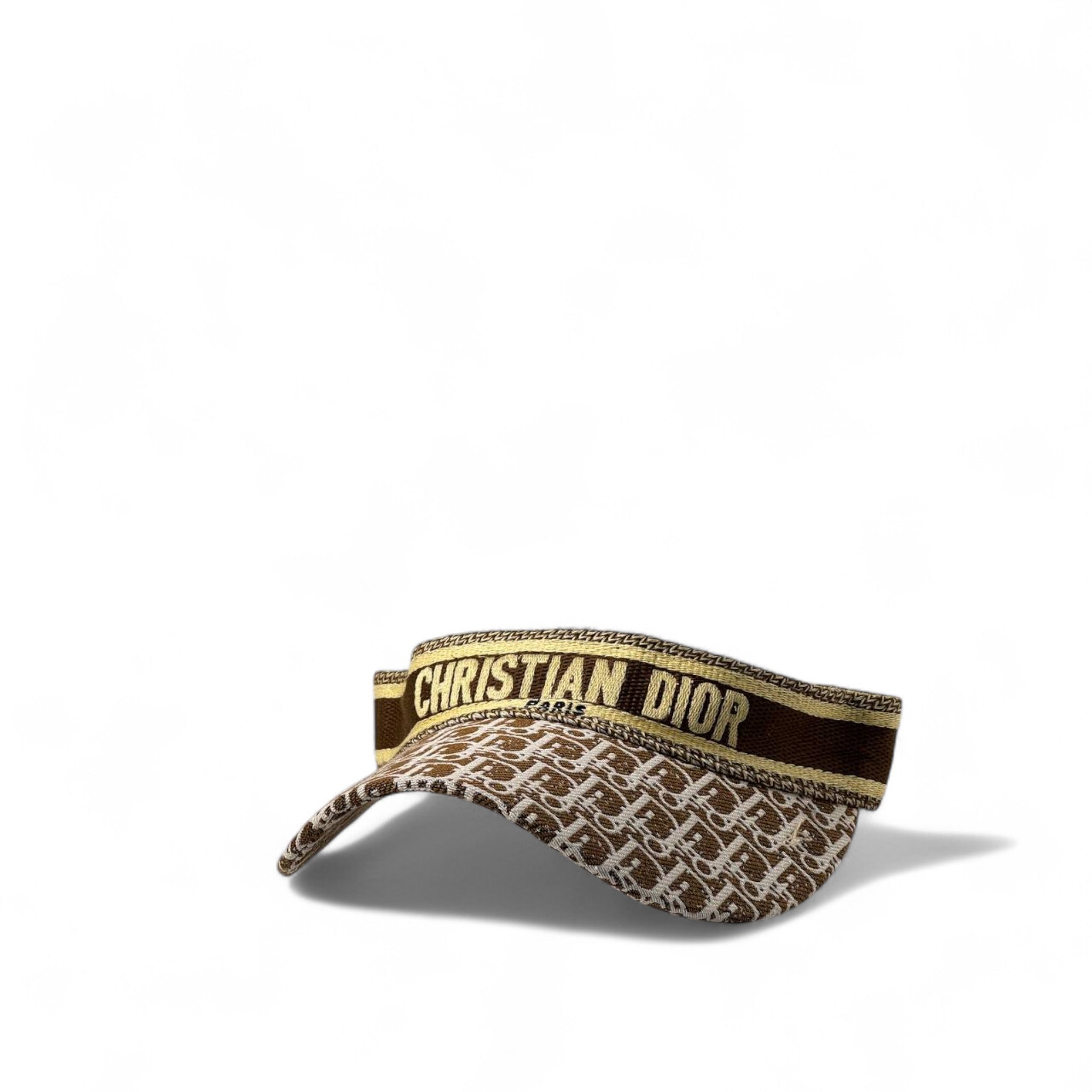Christian Dior Brown Oblique Embroidered Visor 🤎✨🧢