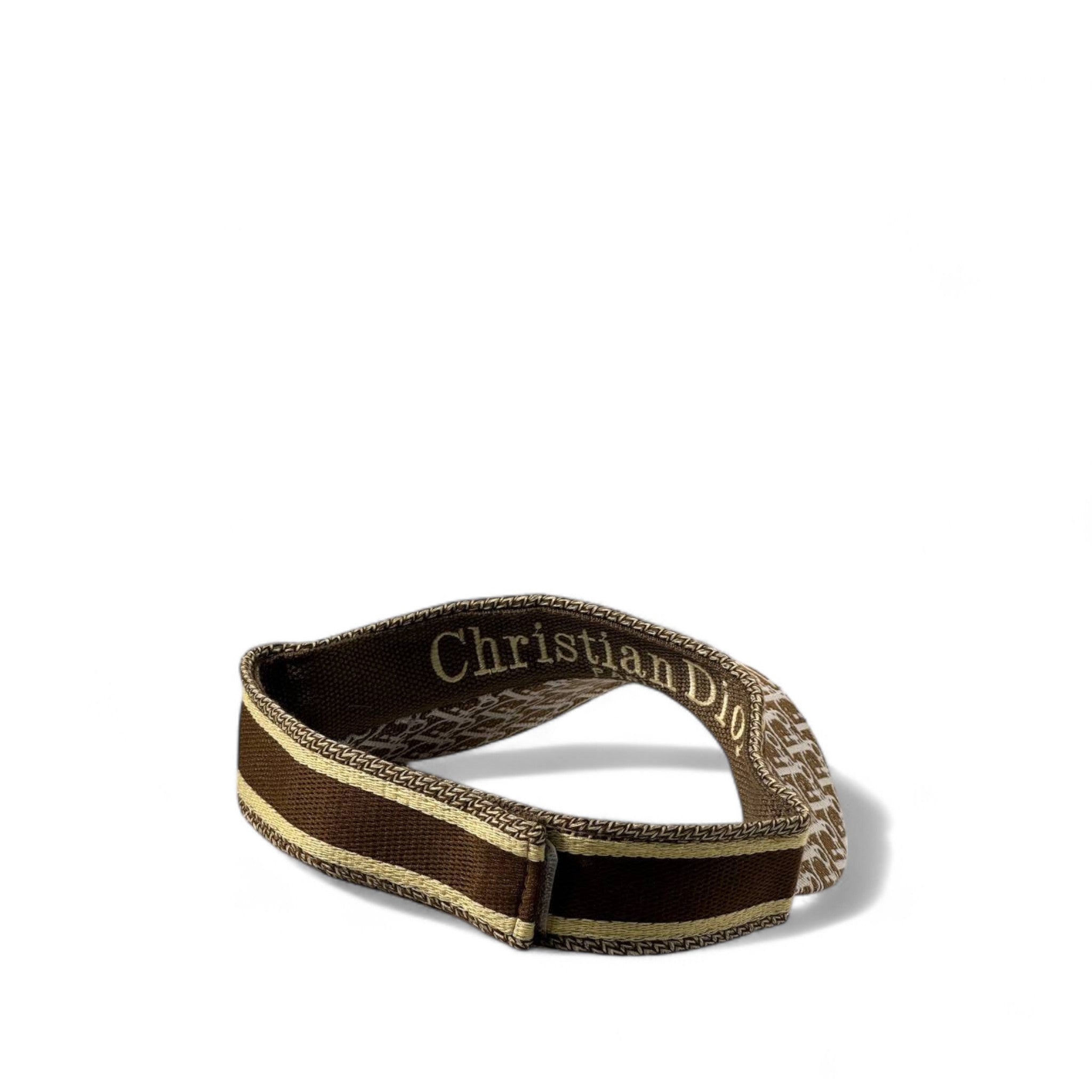 Christian Dior Brown Oblique Embroidered Visor 🤎✨🧢