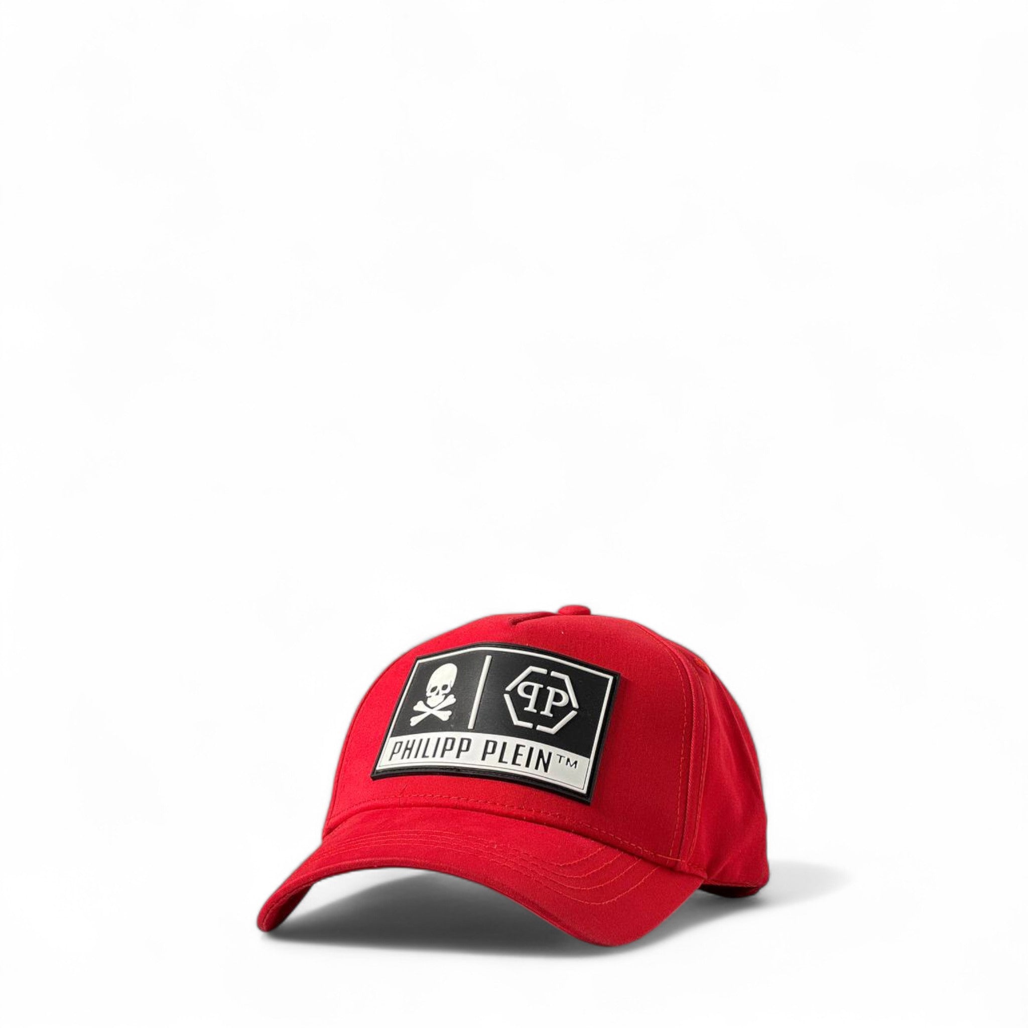Philipp Plein Red Logo Patch Cap 🔴💀🔥
