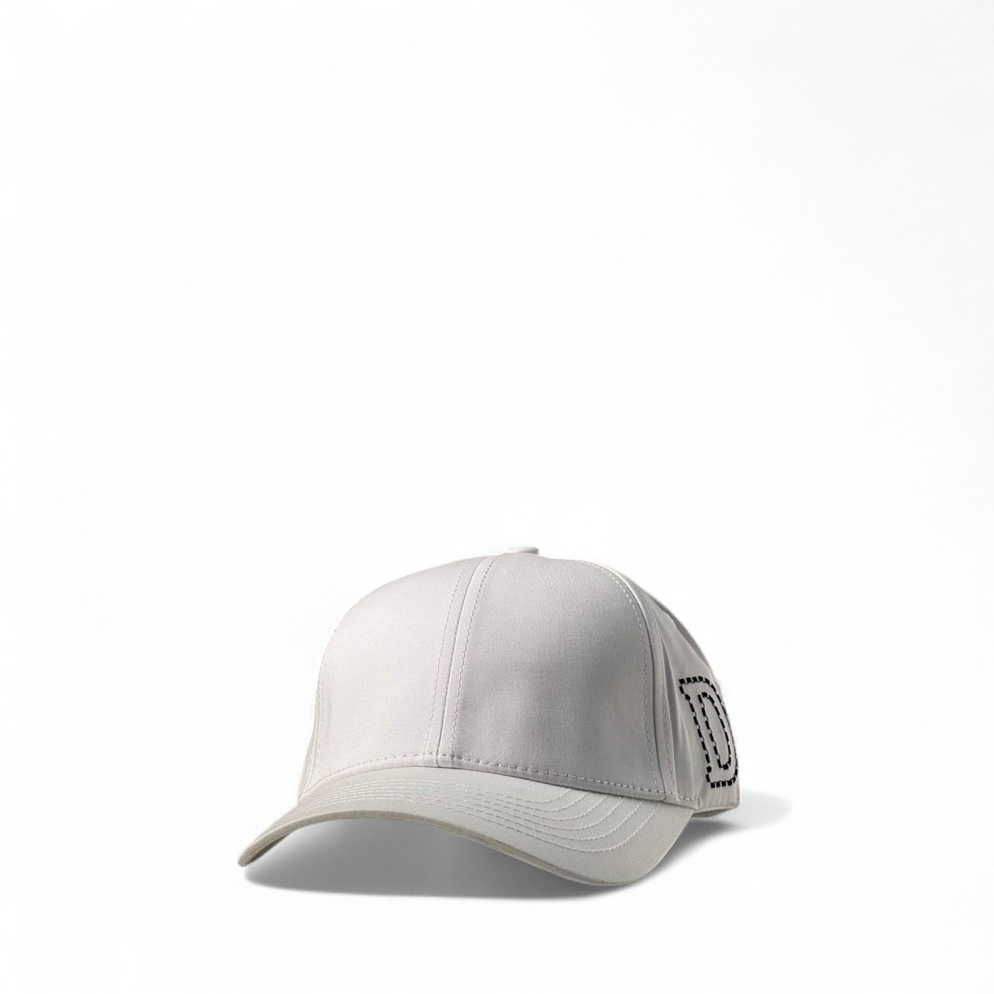 Dior White Baseball Cap with Black Stitched Logo ⚪🖤🧢