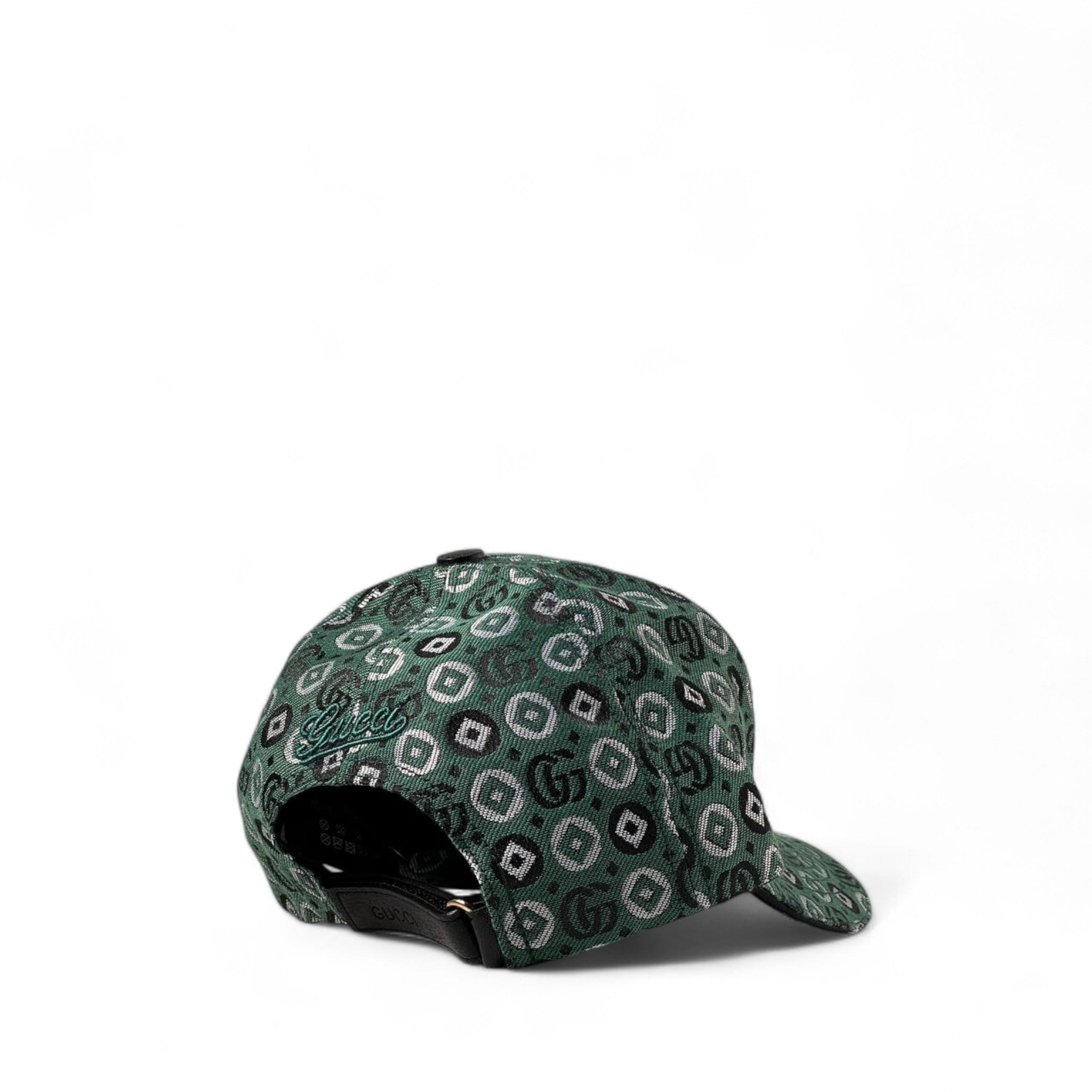 Gucci Green Monogram Cap with Yellow Accent 🟢✨🧢