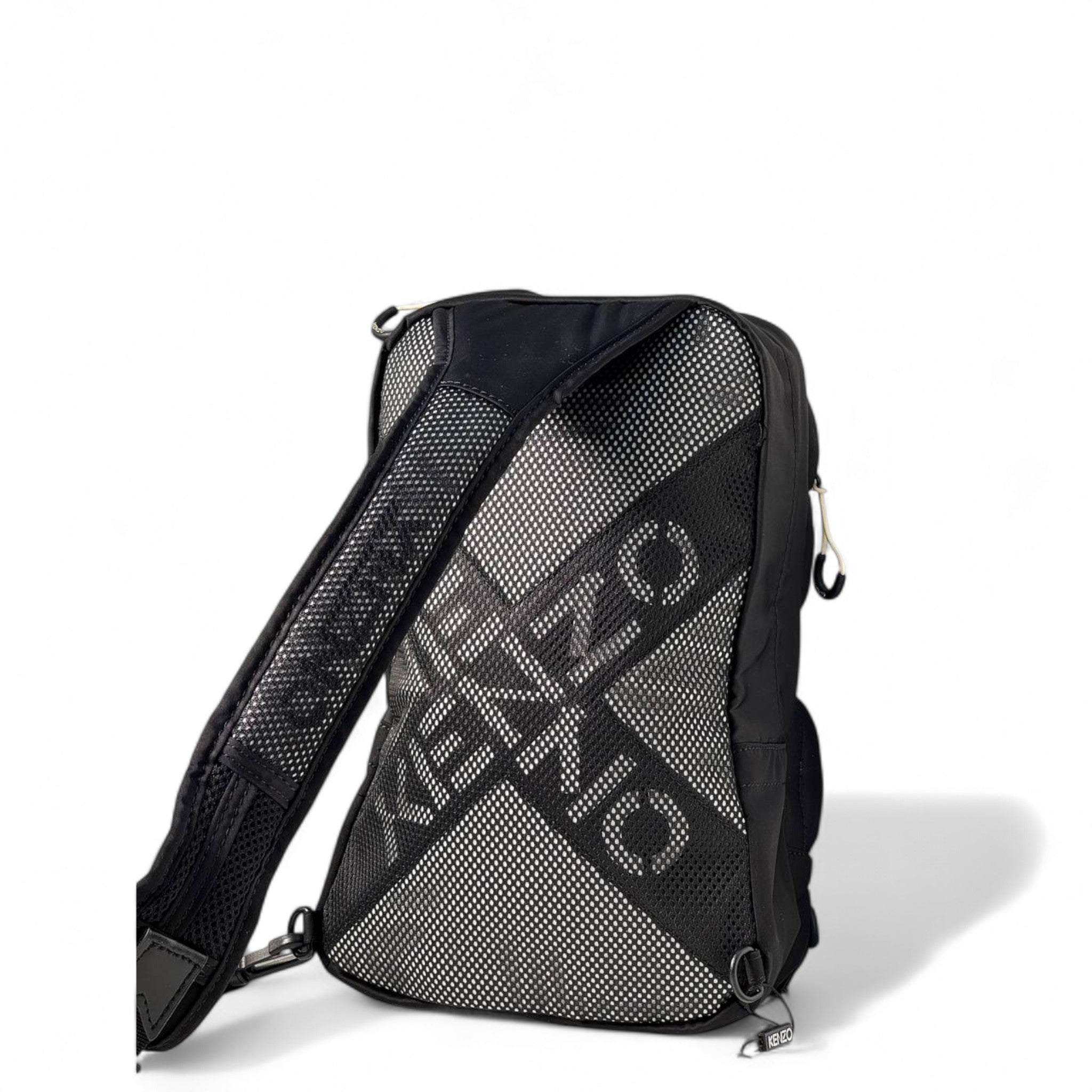 Kenzo Utility Sling Bag – Jet Black 🖤✨