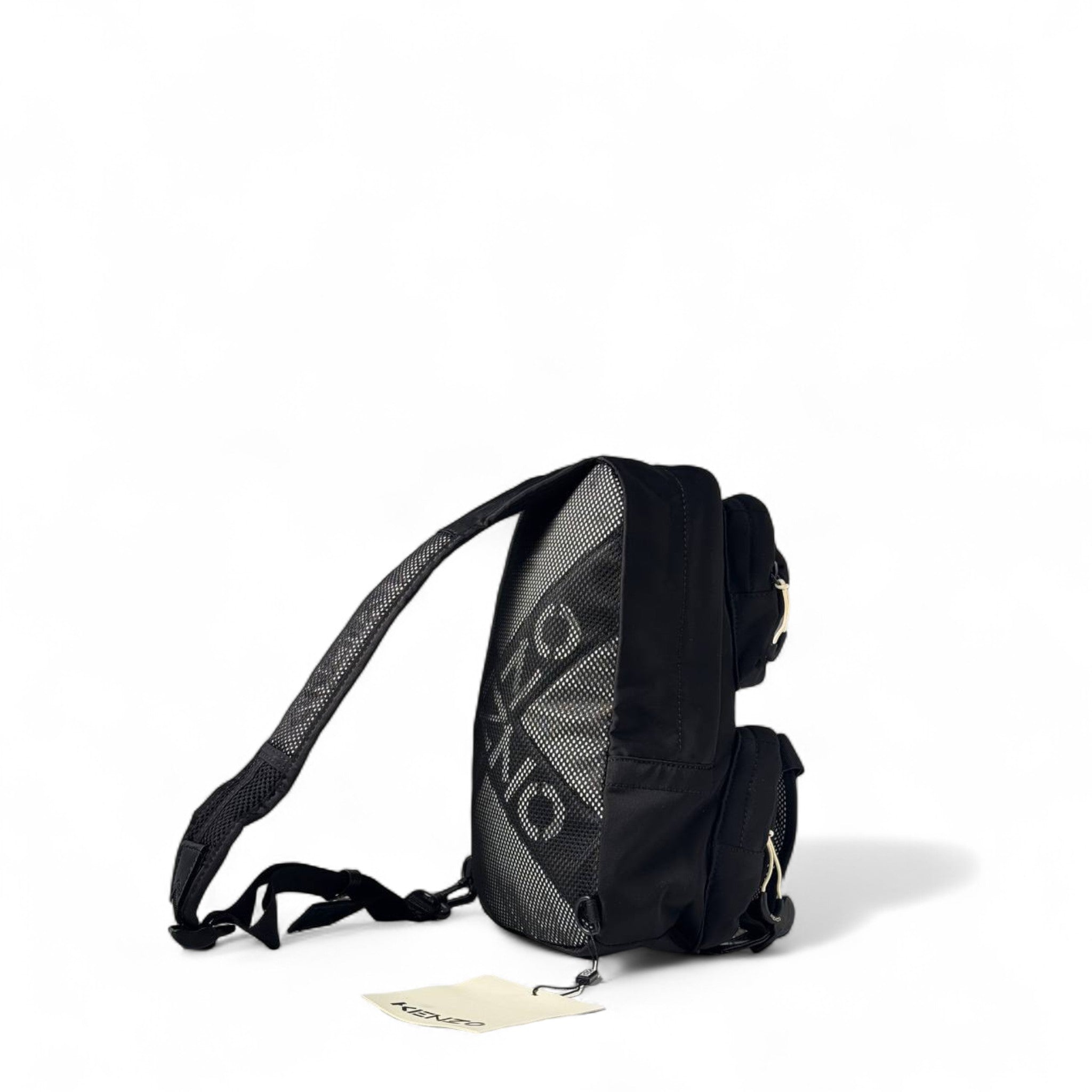 Kenzo Utility Sling Bag – Jet Black 🖤✨