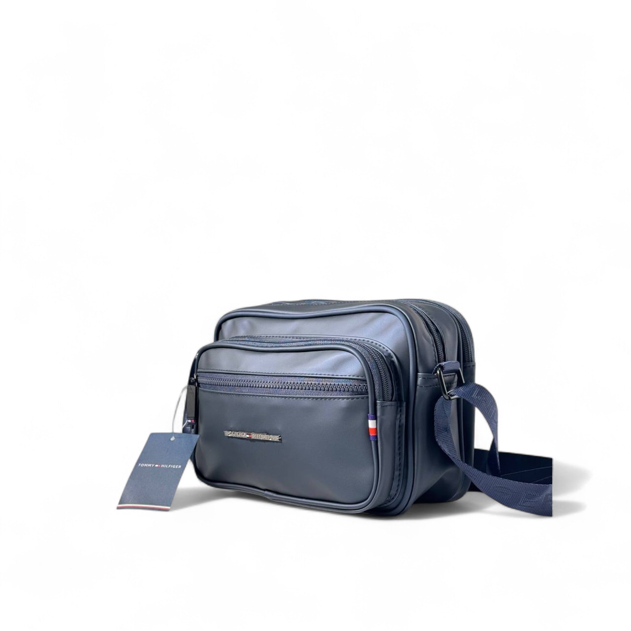 💙 Tommy Hilfiger Navy Crossbody Bag – Dual-Zip Travel Pouch | Everyday Utility Style 🧳🇺🇸