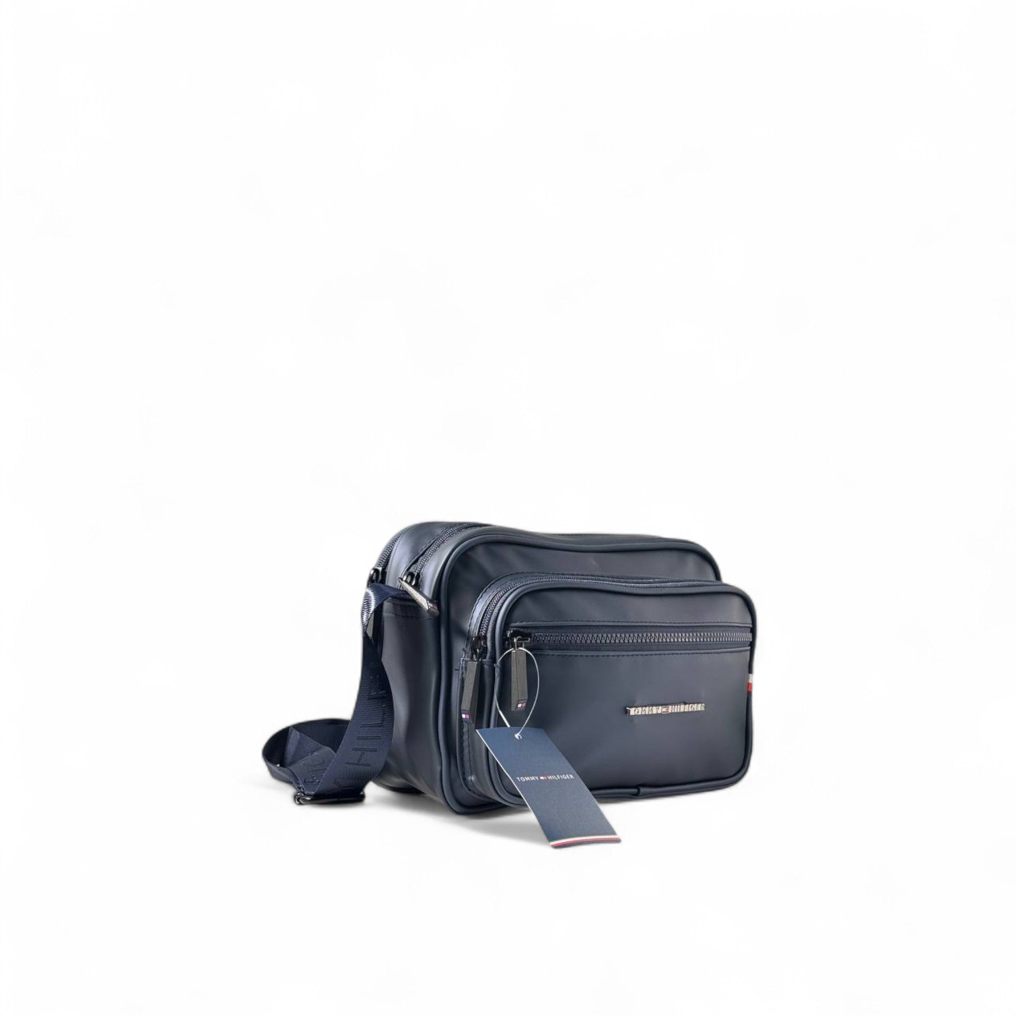 💙 Tommy Hilfiger Navy Crossbody Bag – Dual-Zip Travel Pouch | Everyday Utility Style 🧳🇺🇸