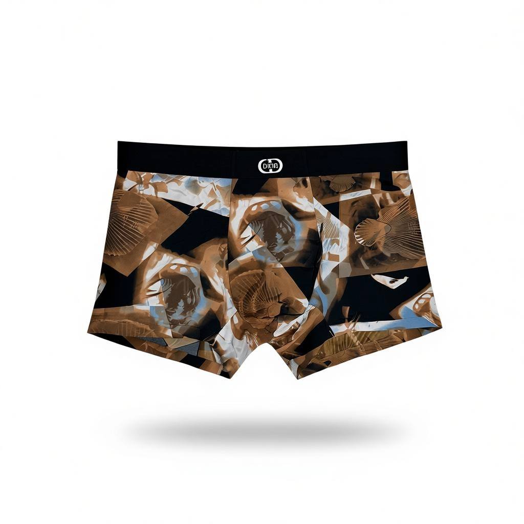 Dior Premium Men’s Printed Boxer Set – 3 Pieces | Ultra-Soft & Stylish Comfort 👑🩳