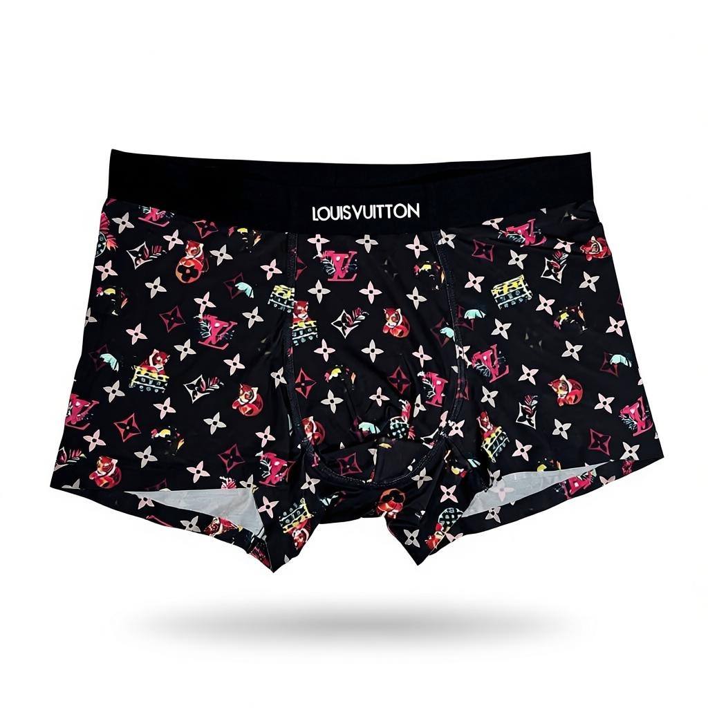 Louis Vuitton Men’s Printed Boxer Set – 3 Pieces | Soft Stretch & Bold Designer Style 🩳🔥