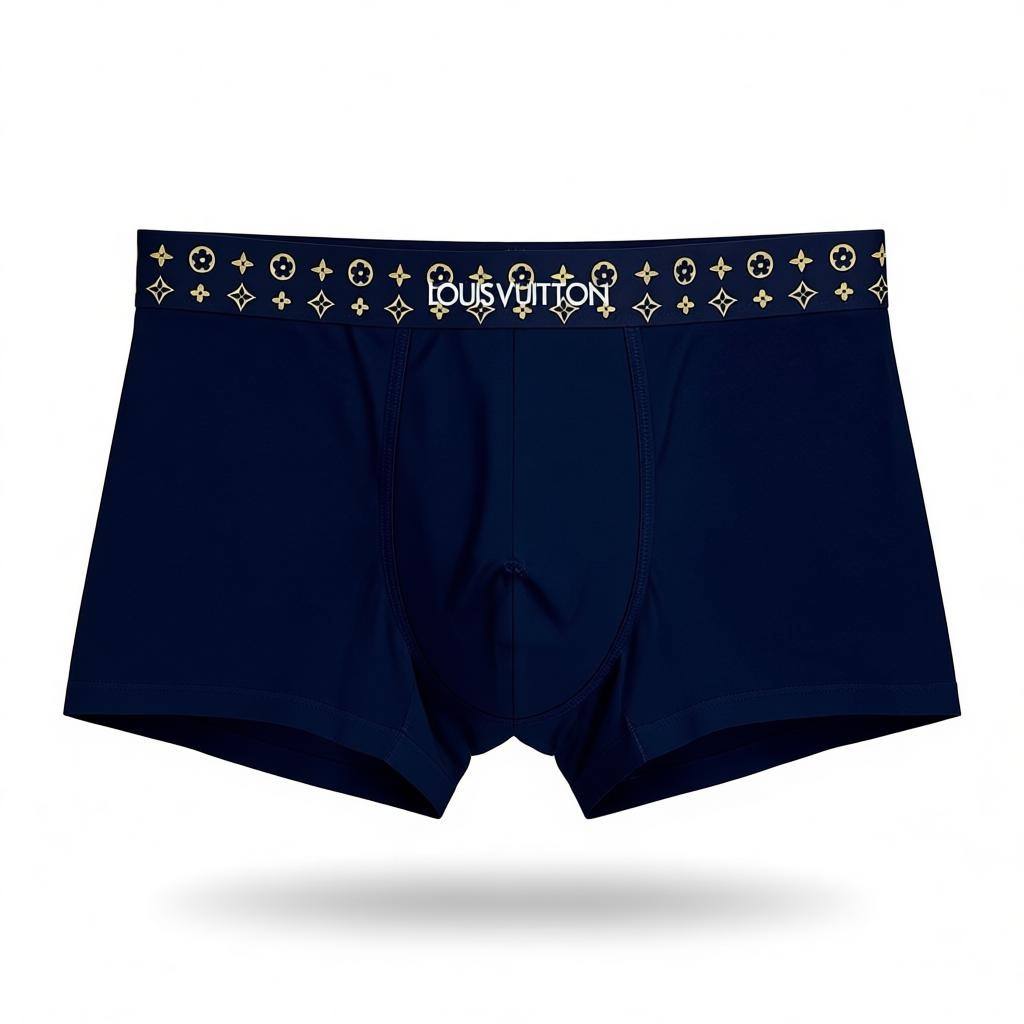 Louis Vuitton Men’s Monogram Waistband Boxer Set – 3 Pieces | Premium Soft Stretch 🩳💛