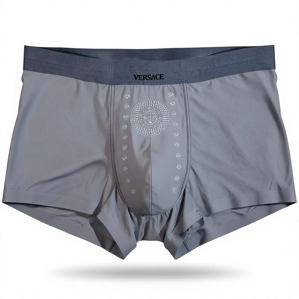 Versace Men’s Luxury Boxer Set – 3 Pieces | Ultra-Soft Stretch with Signature Medusa Design 🩳💎