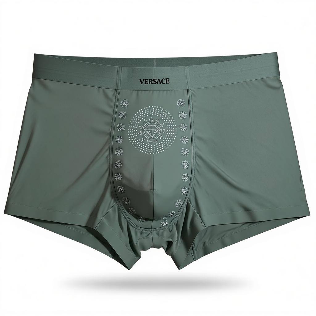 Versace Men’s Luxury Boxer Set – 3 Pieces | Ultra-Soft Stretch with Signature Medusa Design 🩳💎