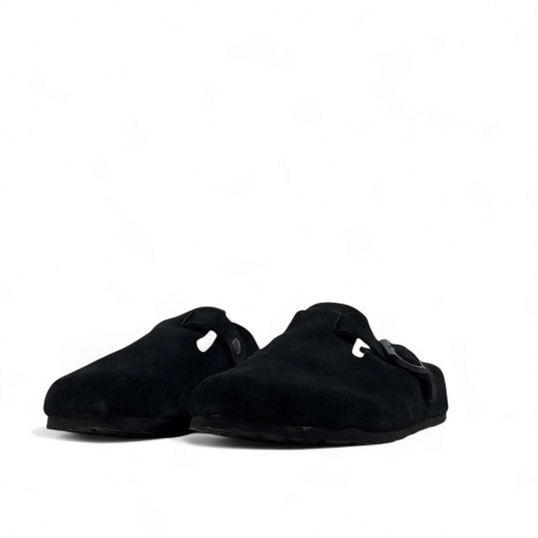 Birkenstock Boston Suede Clogs – Black Comfort Classic 🖤✨