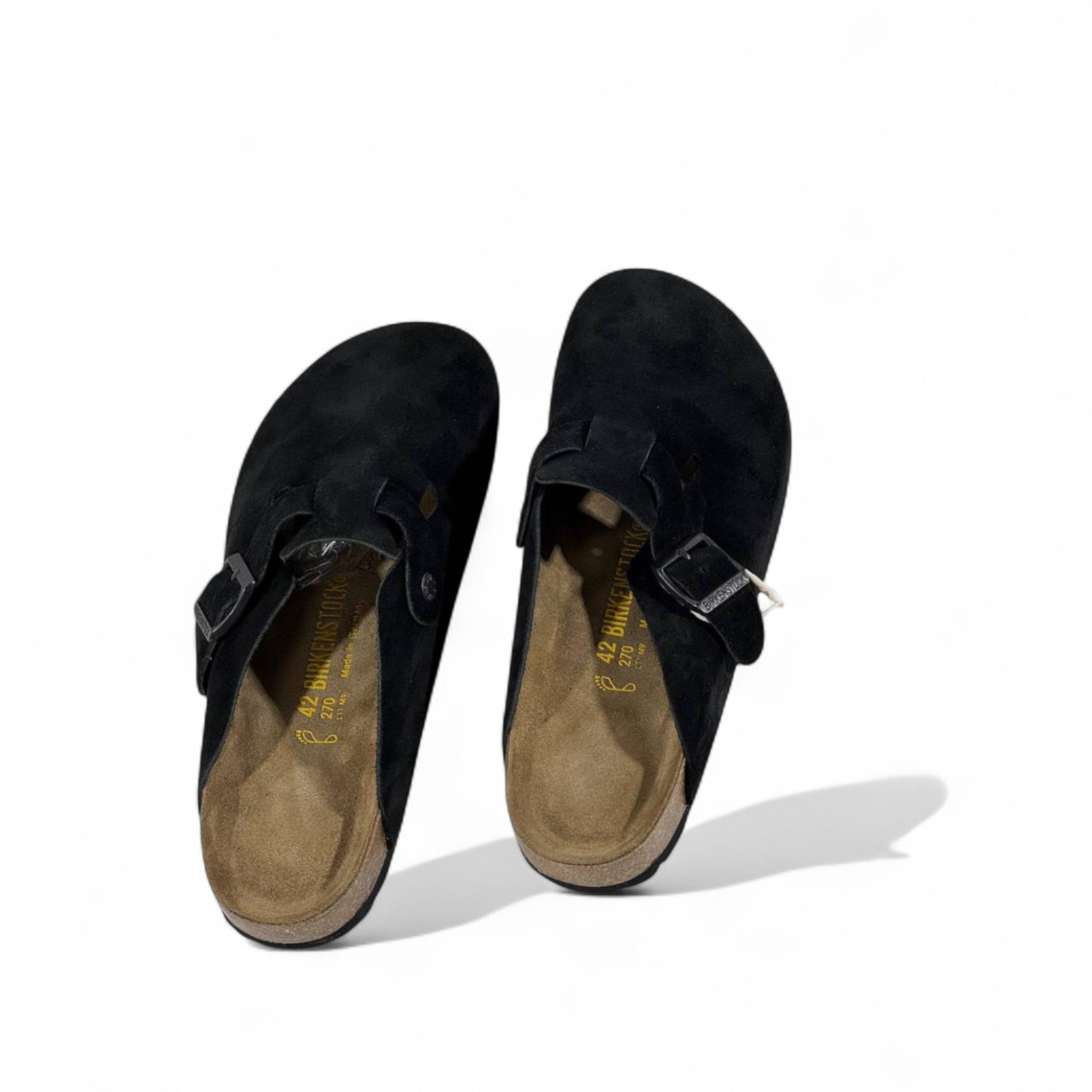Birkenstock Boston Suede Clogs – Black Comfort Classic 🖤✨