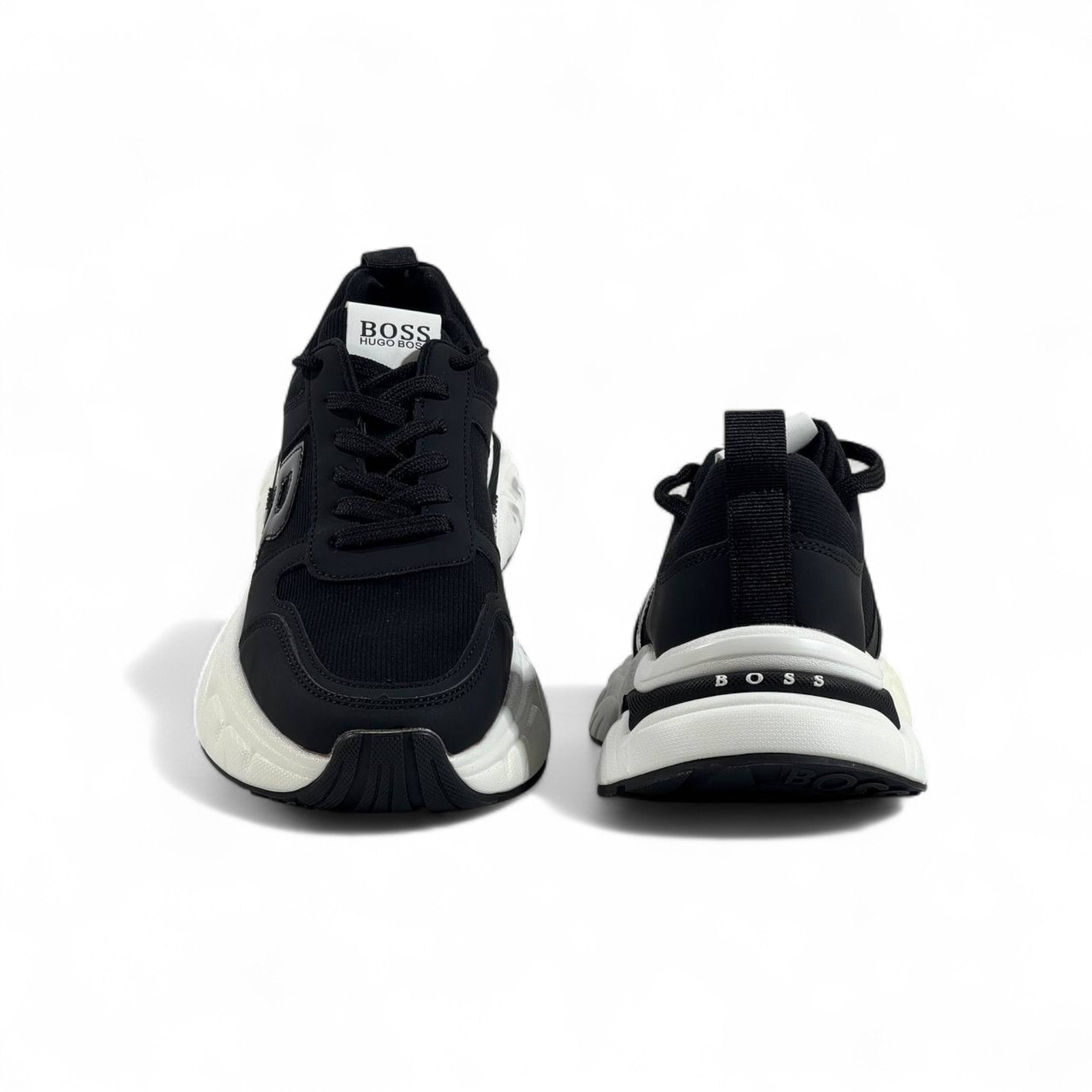 Hugo Boss Sneakers – Black & White Modern Luxe ⚡🖤