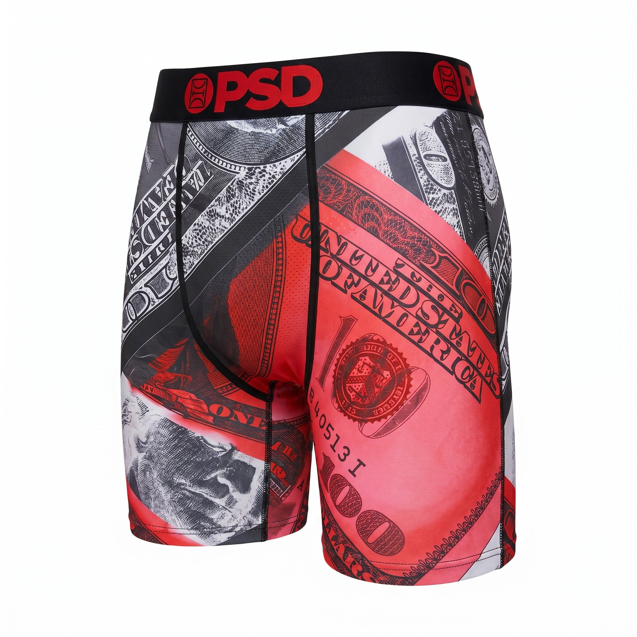 🩳 PSD Money Print Boxer Briefs – Premium Men's Performance Underwear 💵🔥