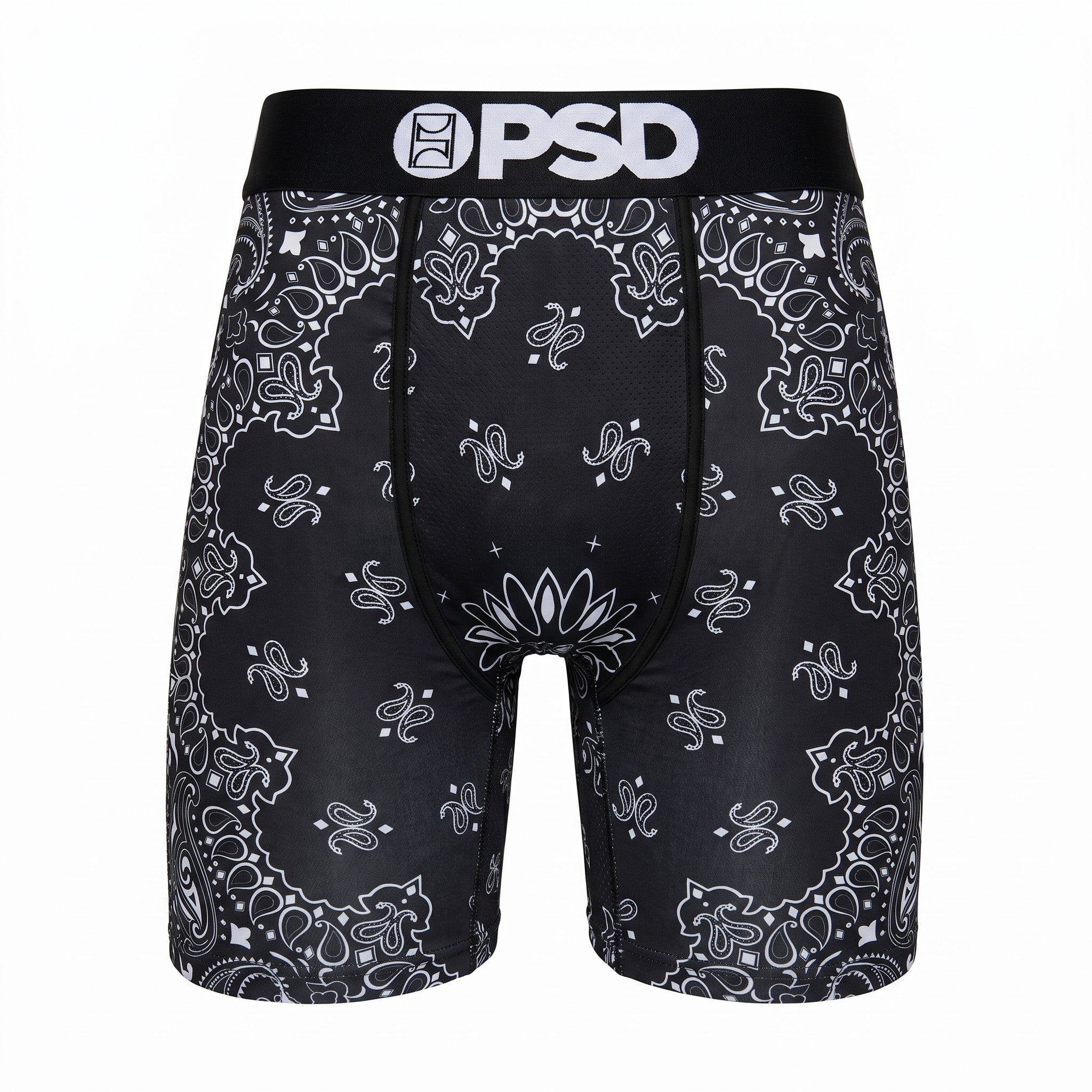 🖤🤍 PSD Black Bandana Compression Boxer Briefs | Performance Athletic Underwear 🔥