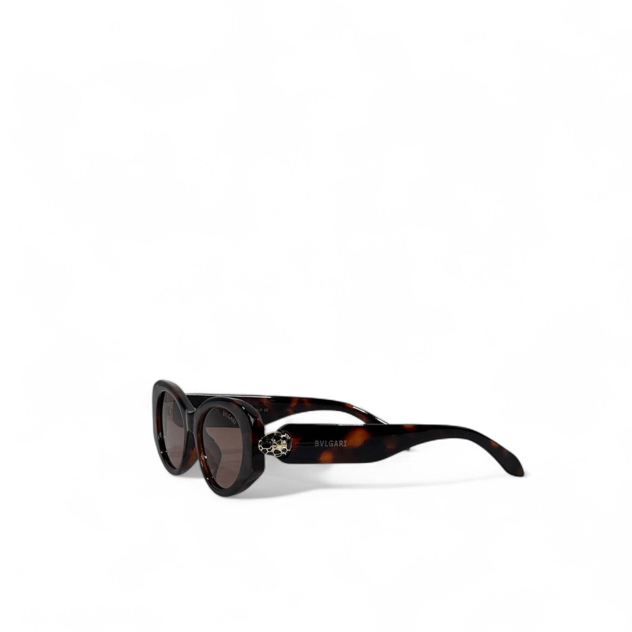 🐆 Bvlgari Oval Tortoiseshell Sunglasses – Serpenti Luxury