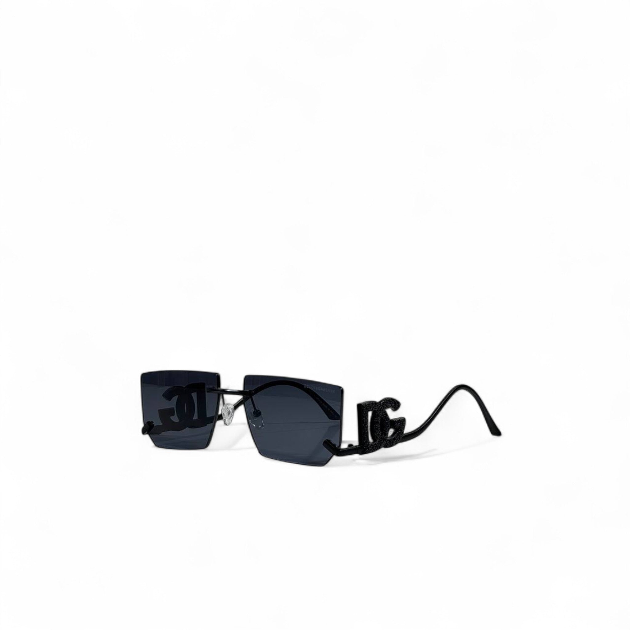 🕶️ Dolce & Gabbana Rimless Square Sunglasses – Iconic DG Statement