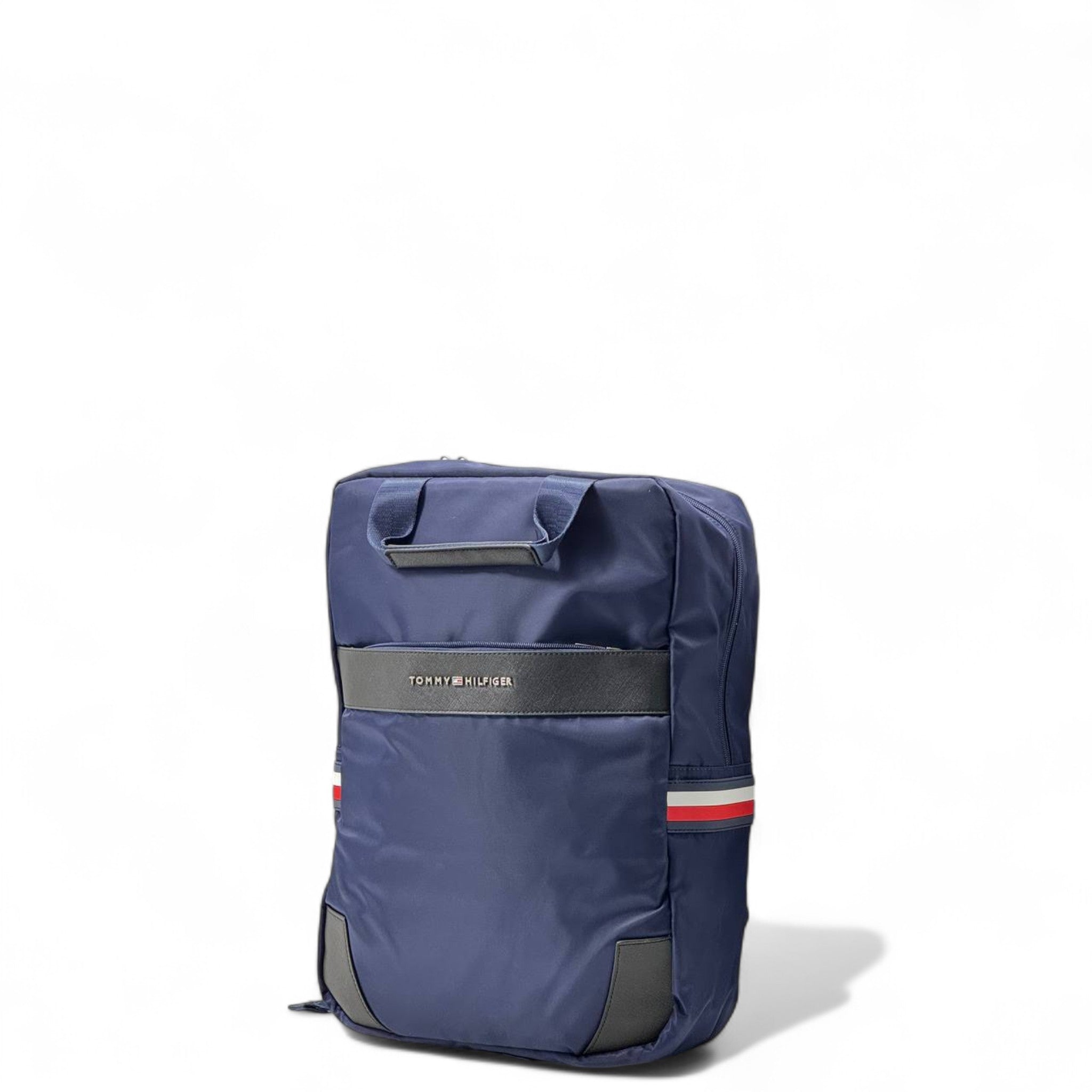 Tommy Hilfiger Navy Backpack 🎒 – Sleek Flag-Side Design for Everyday Style