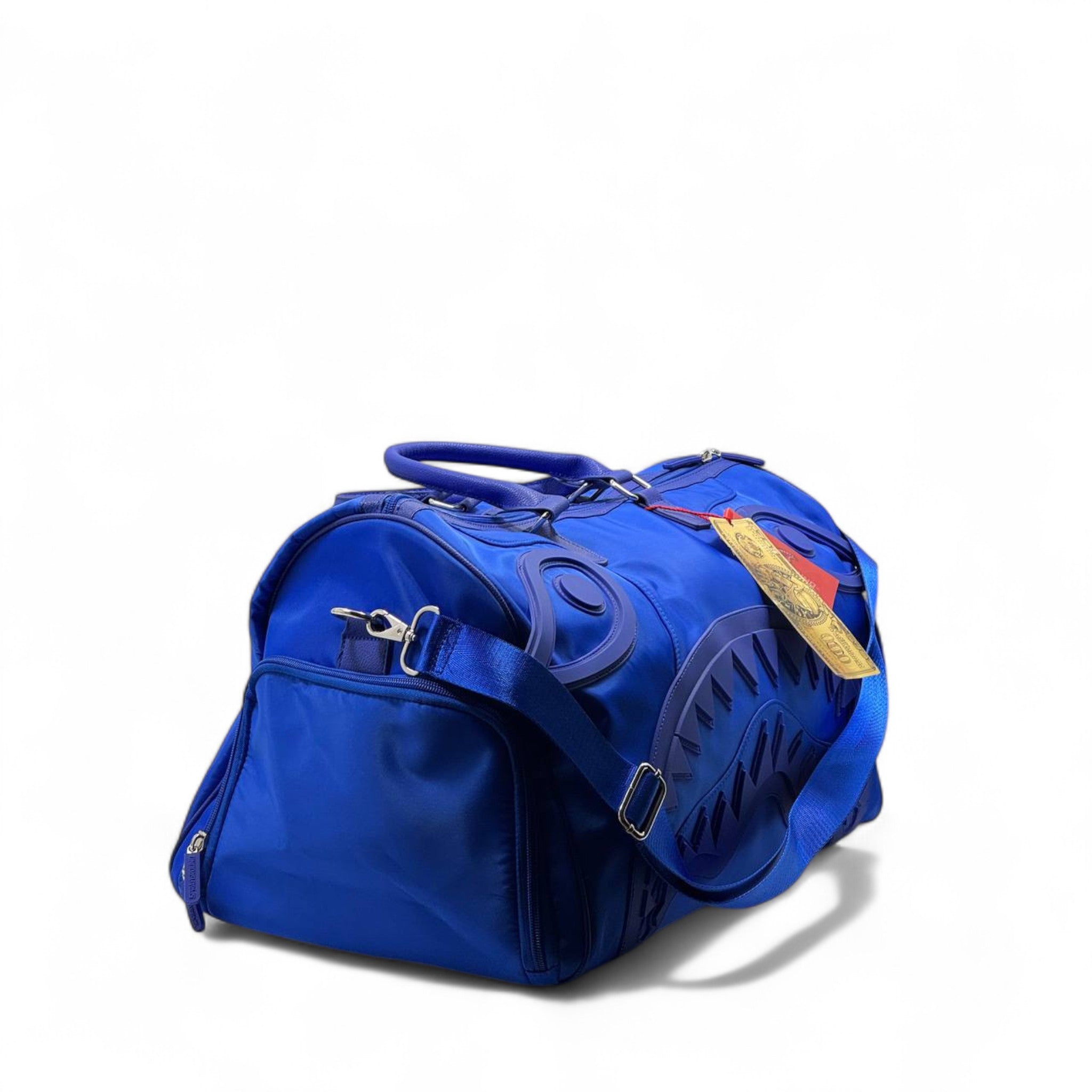 Sprayground Shark Duffel Bag ๐ต โ Limited Edition Royal Blue Travel Statement