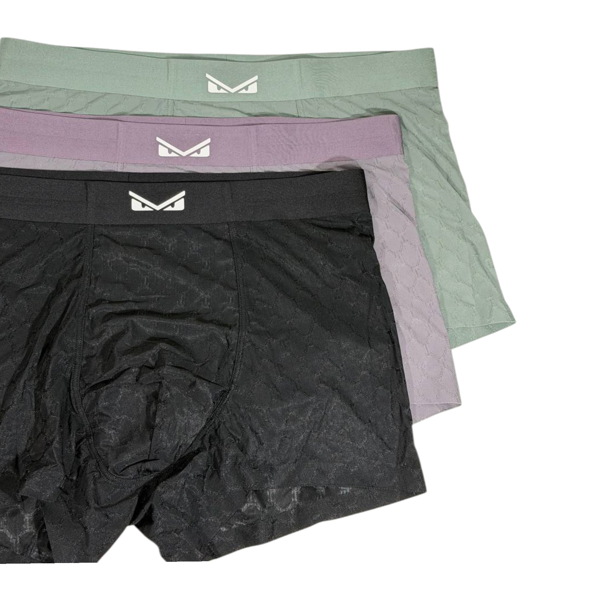 🩲 Fendi Men’s Seamless Boxer Briefs – Ultra Comfort 3-Pack