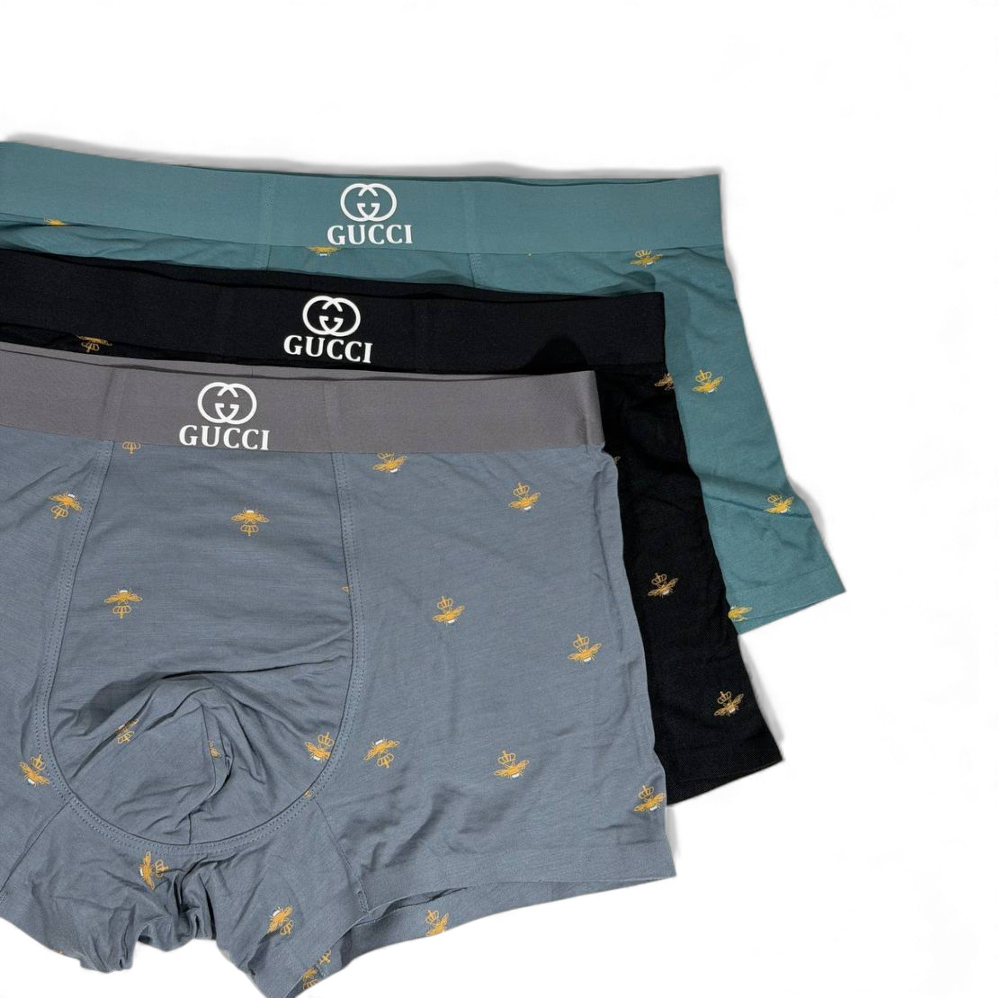 𩲠Gucci Menās Bee Print Boxer Briefs ā Luxury Comfort 3-Pack