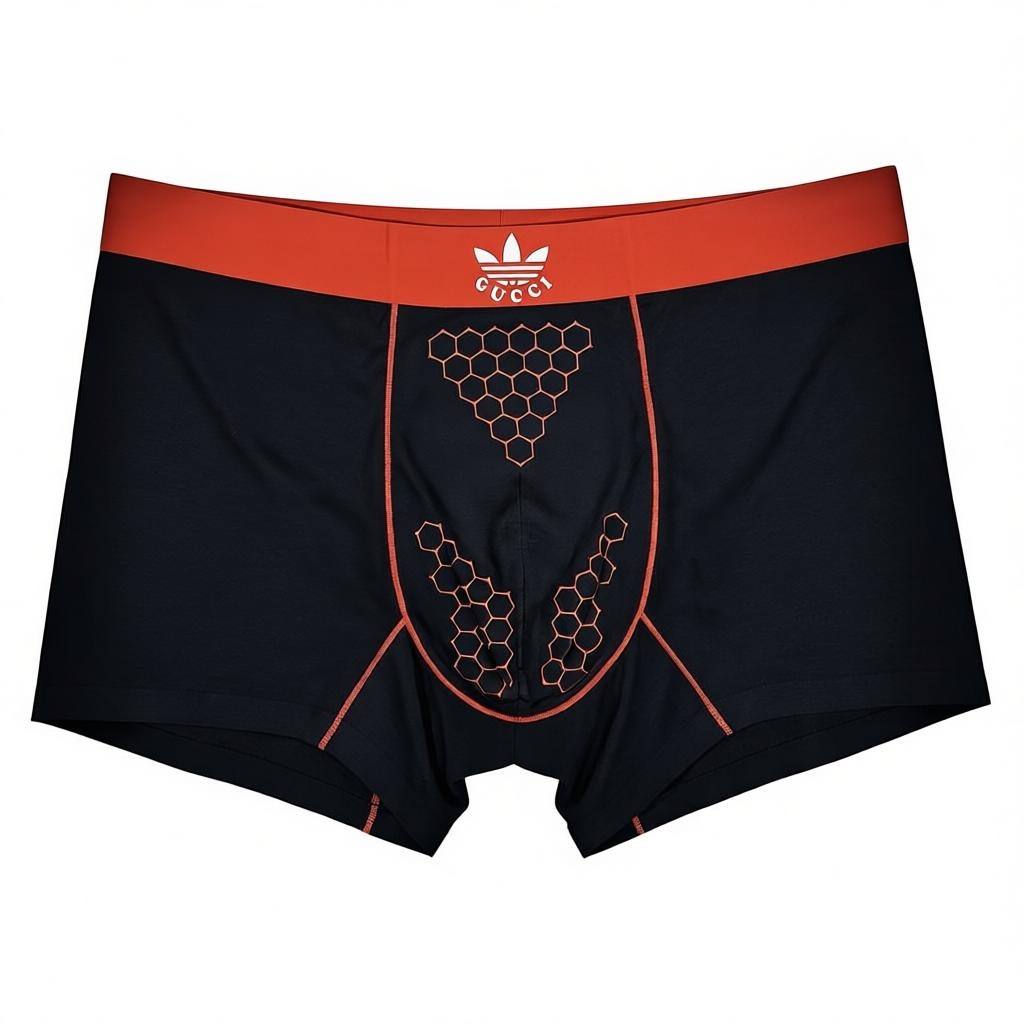 Gucci Men’s Monogram Waistband Boxer Set – 3 Pieces | Premium Soft Stretch 🩳💛-L