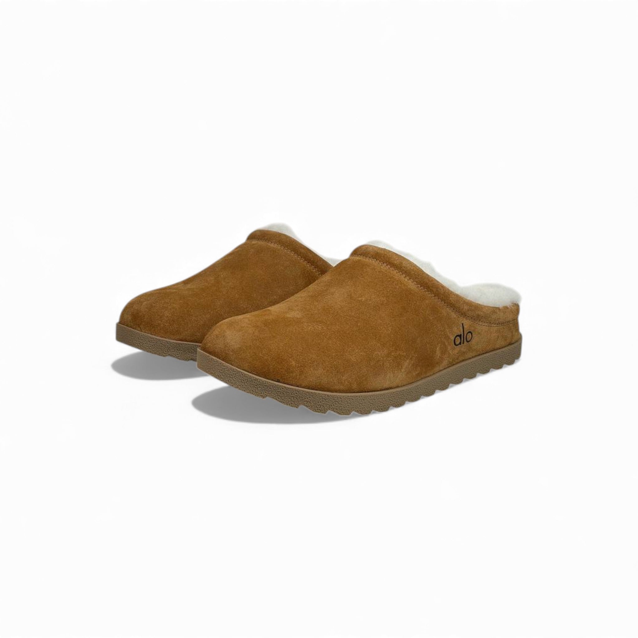 Alo Shearling Slip-On Clogs – Chestnut Everyday Comfort 🤎✨
