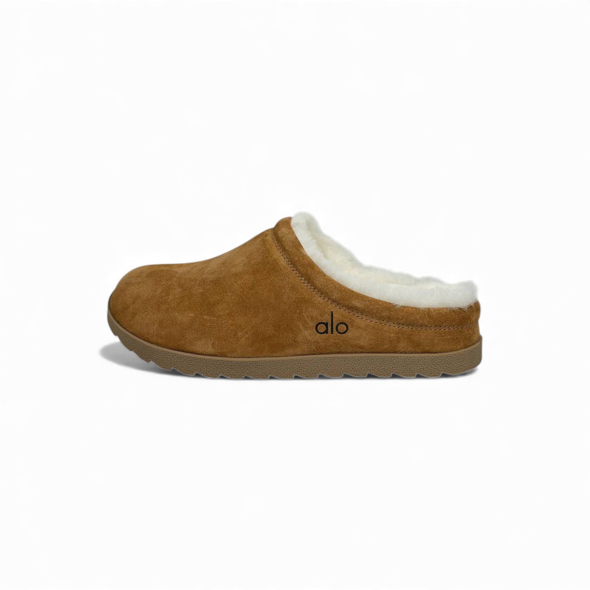 Alo Shearling Slip-On Clogs – Chestnut Everyday Comfort 🤎✨
